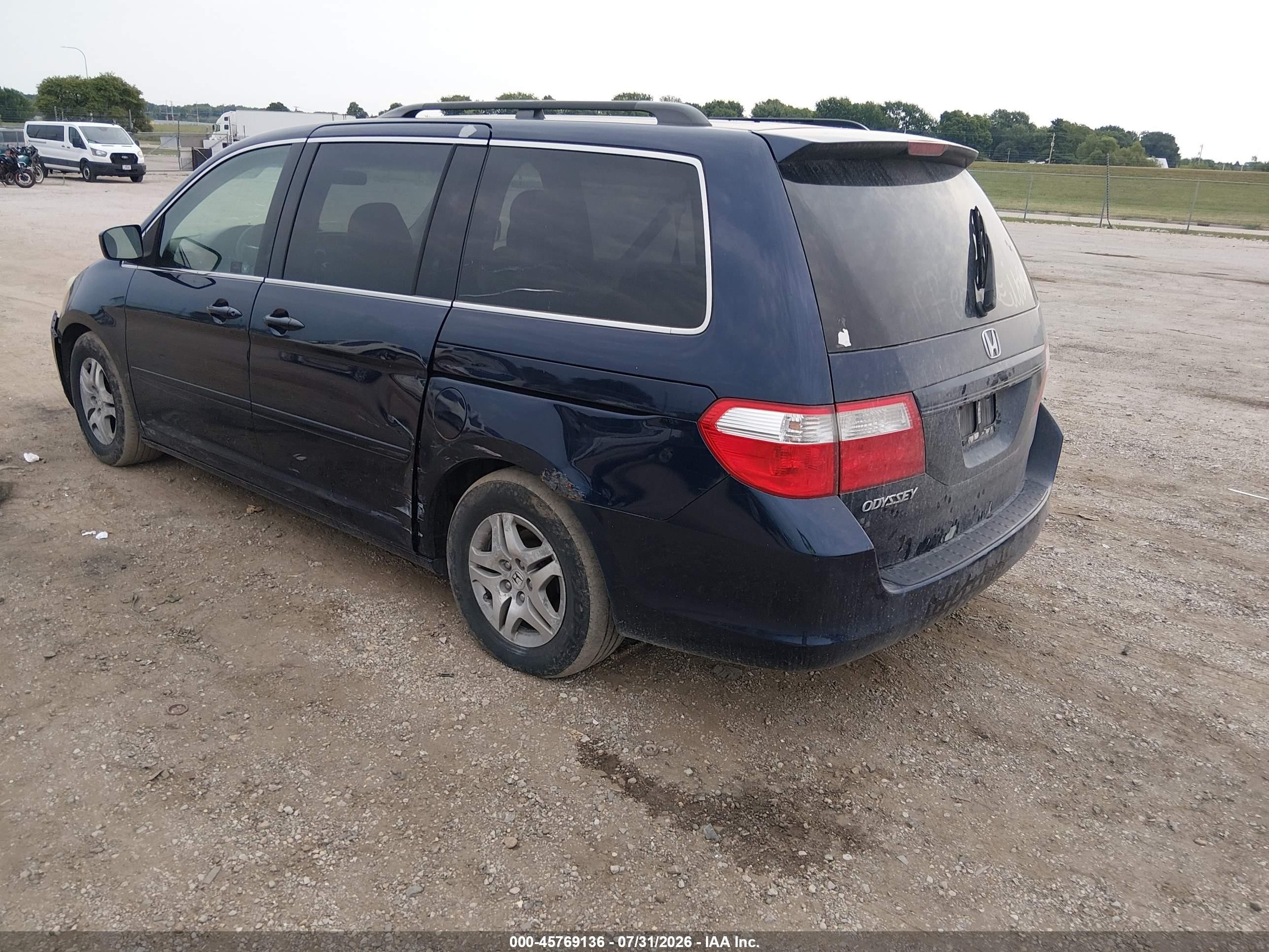 2006 Honda Odyssey Ex Dark Blue vin: 5FNRL38426B054255