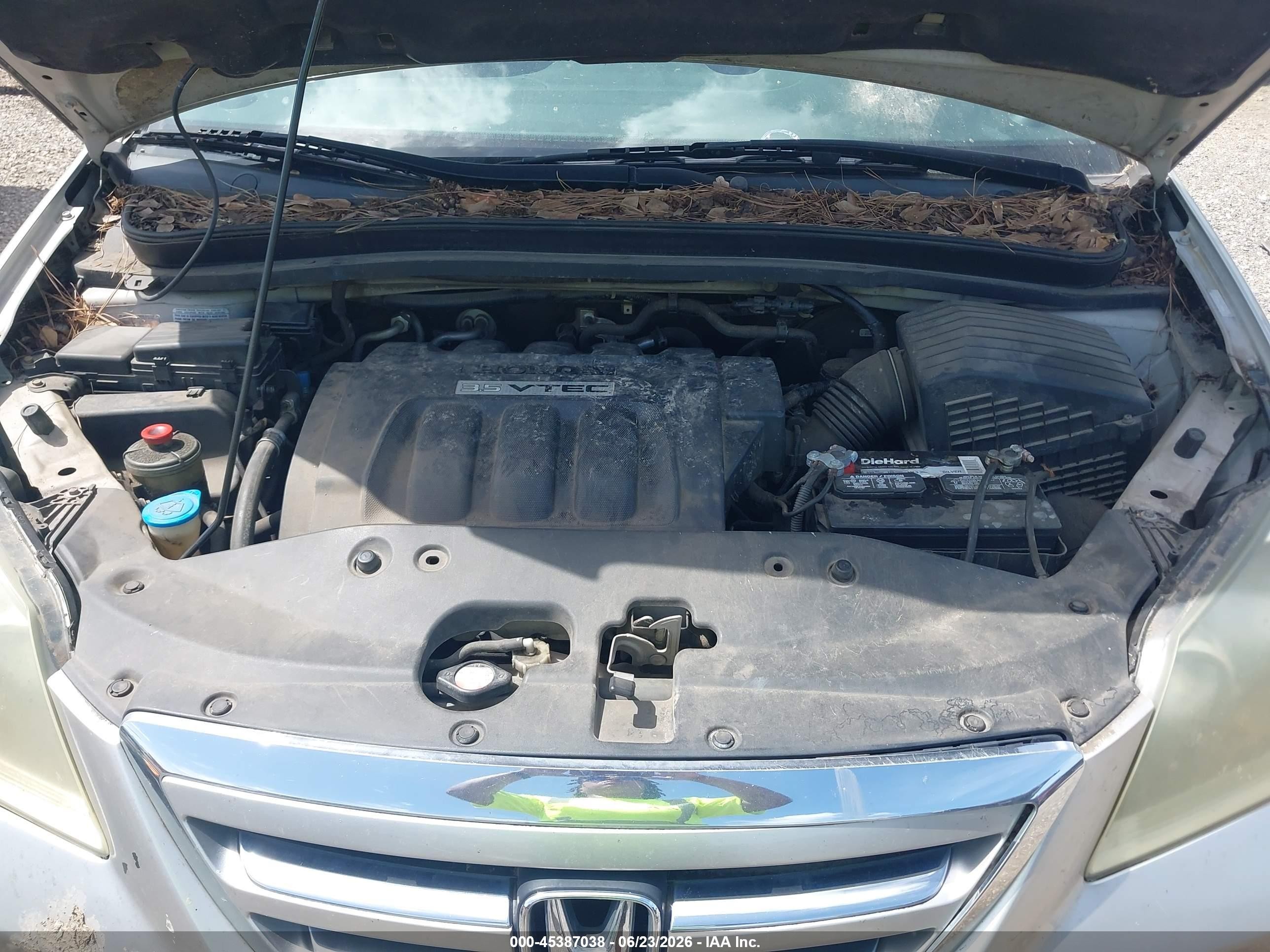 2006 Honda Odyssey Ex Серебряный vin: 5FNRL38426B407495