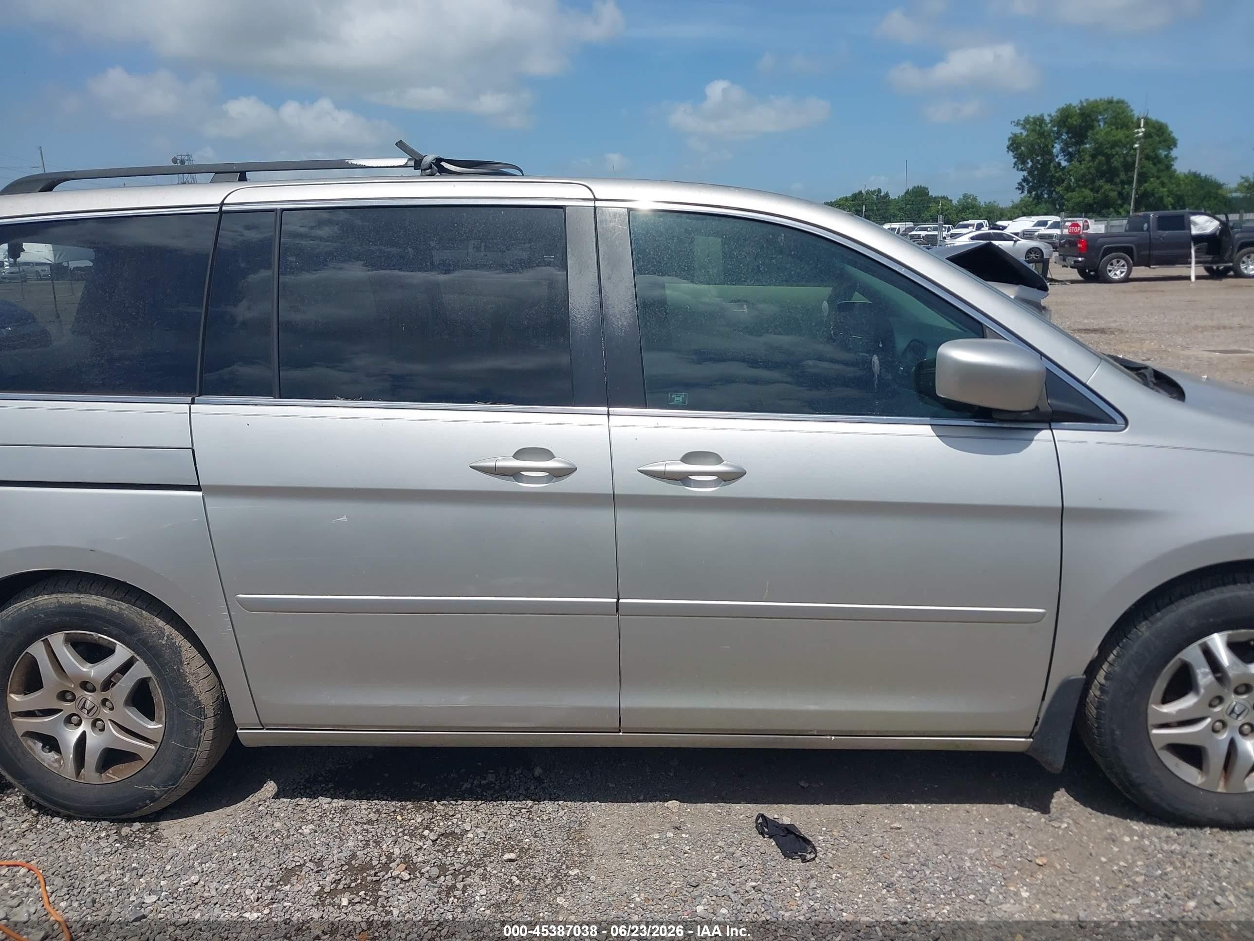 2006 Honda Odyssey Ex Серебряный vin: 5FNRL38426B407495