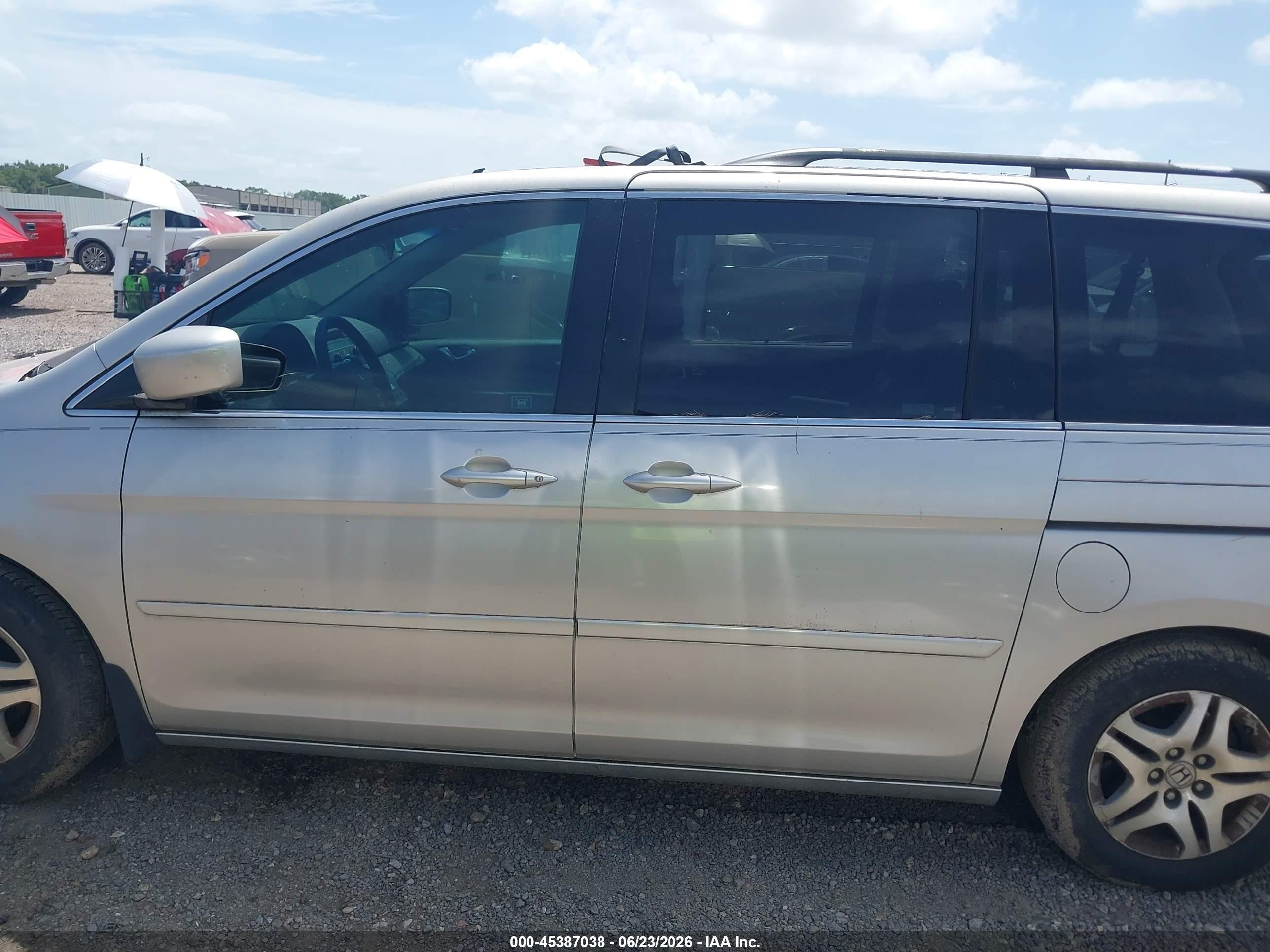 2006 Honda Odyssey Ex Серебряный vin: 5FNRL38426B407495