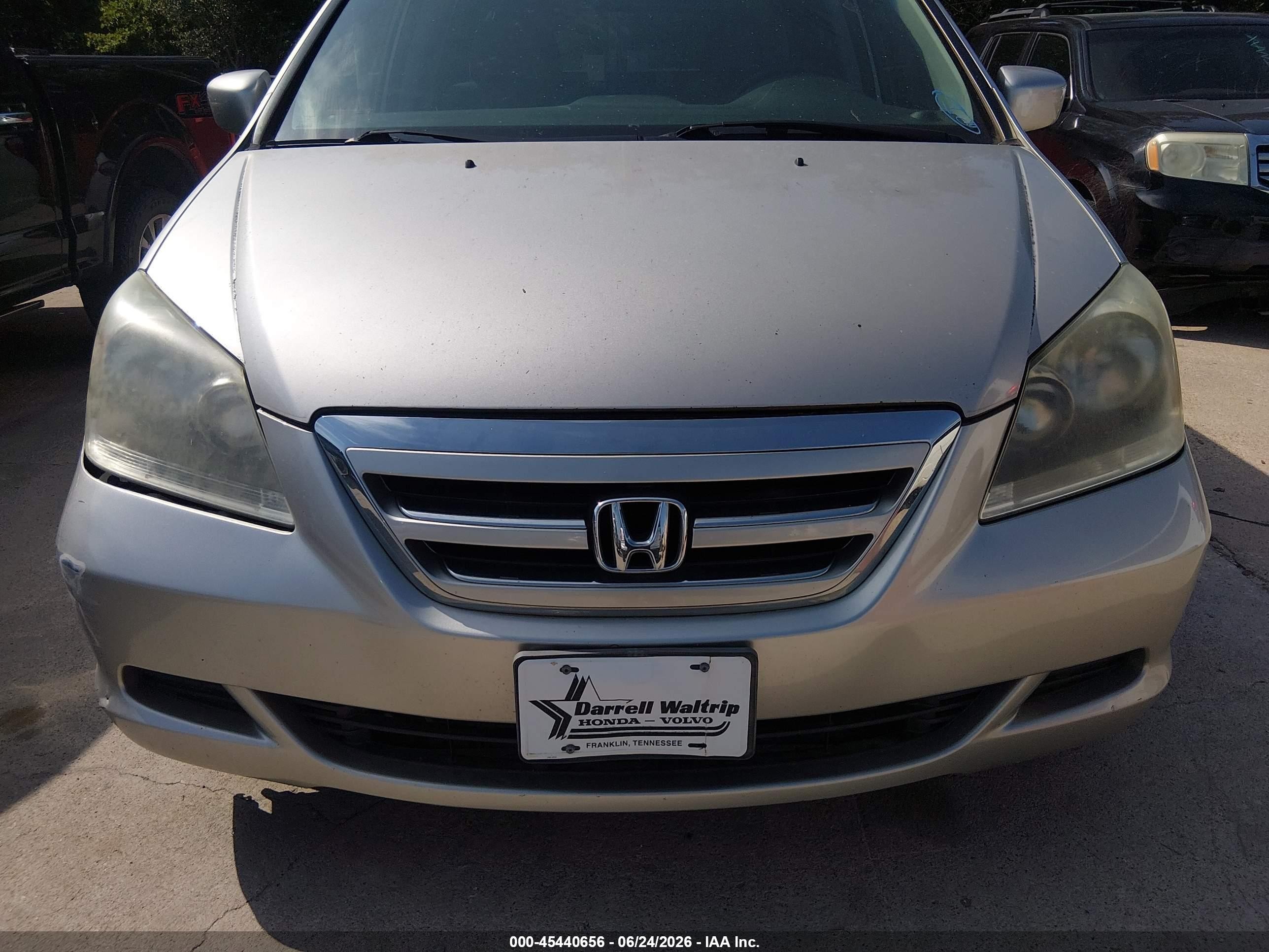 2007 Honda Odyssey Ex Silver vin: 5FNRL38427B045170