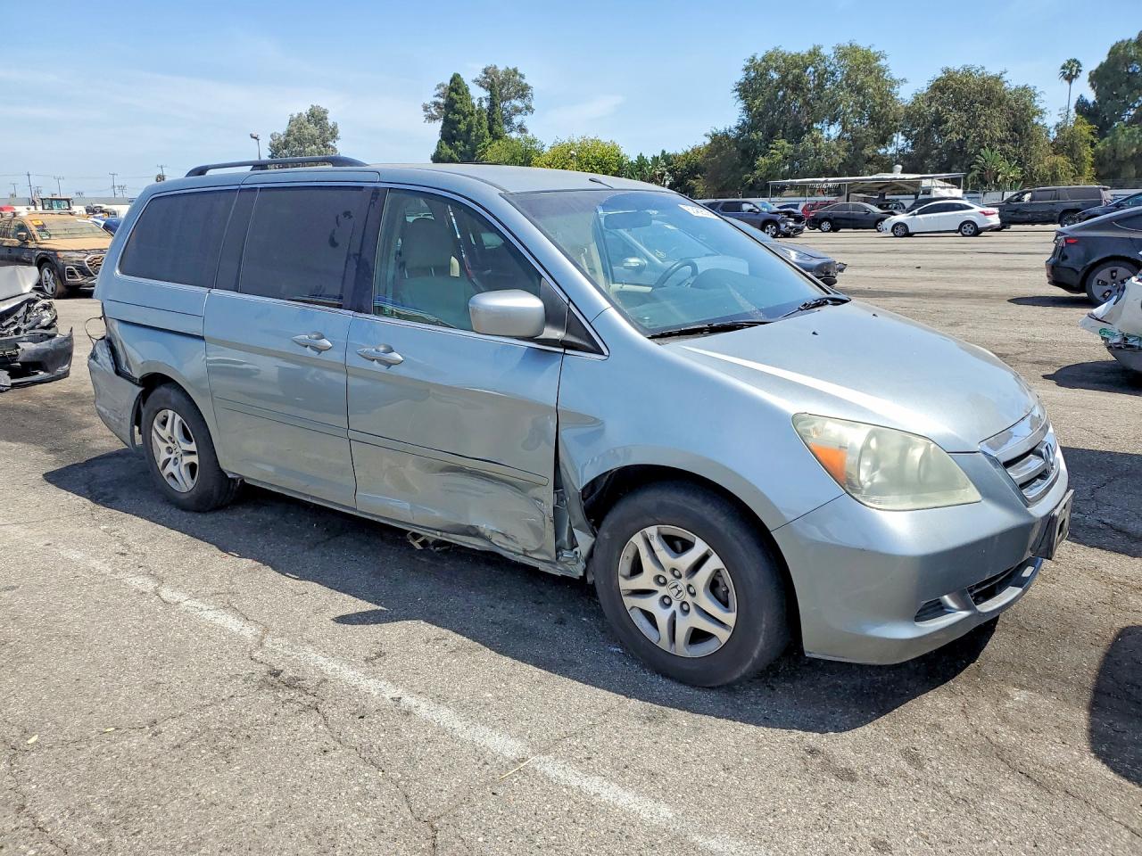2007 Honda Odyssey Ex Silver vin: 5FNRL38427B049719