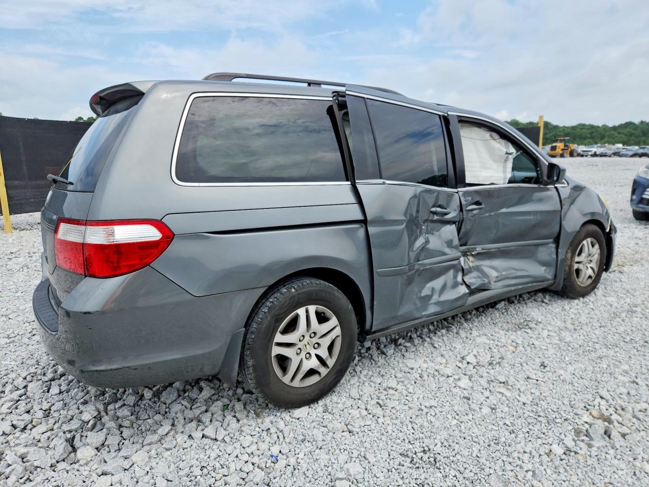 2007 Honda Odyssey Ex Gray vin: 5FNRL38427B065368
