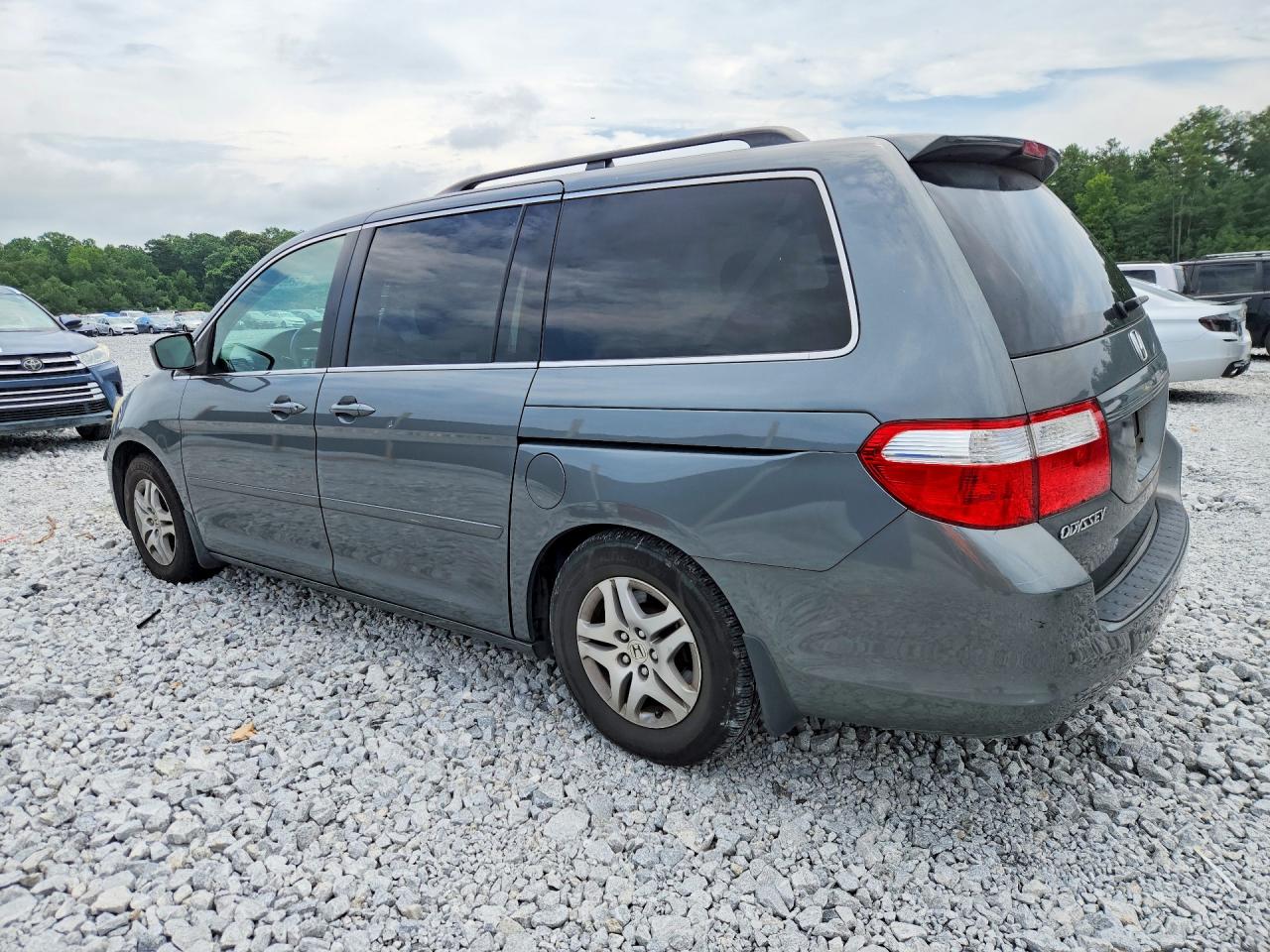 2007 Honda Odyssey Ex Gray vin: 5FNRL38427B065368