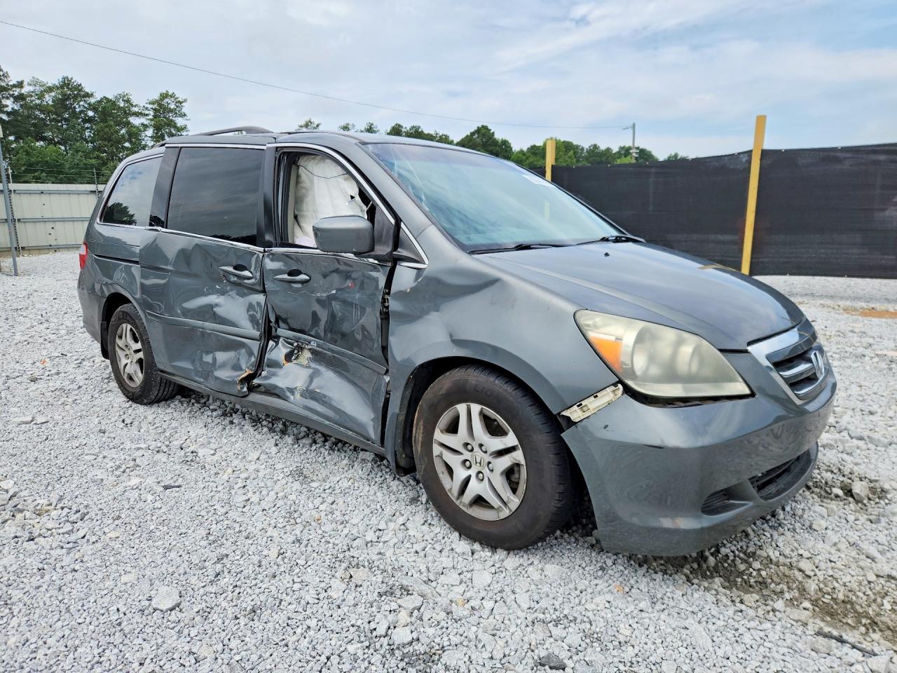 2007 Honda Odyssey Ex Gray vin: 5FNRL38427B065368