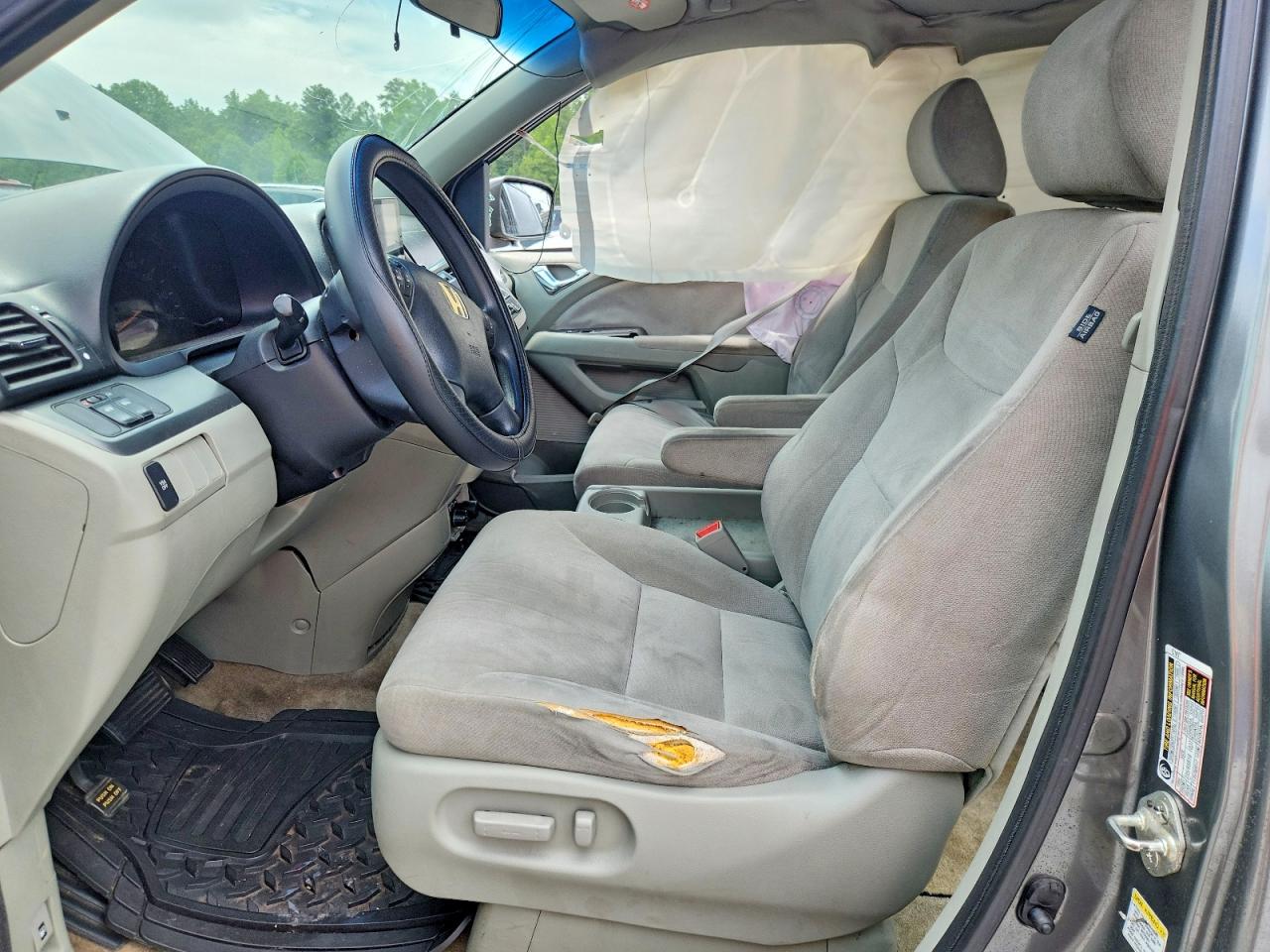 2007 Honda Odyssey Ex Gray vin: 5FNRL38427B065368