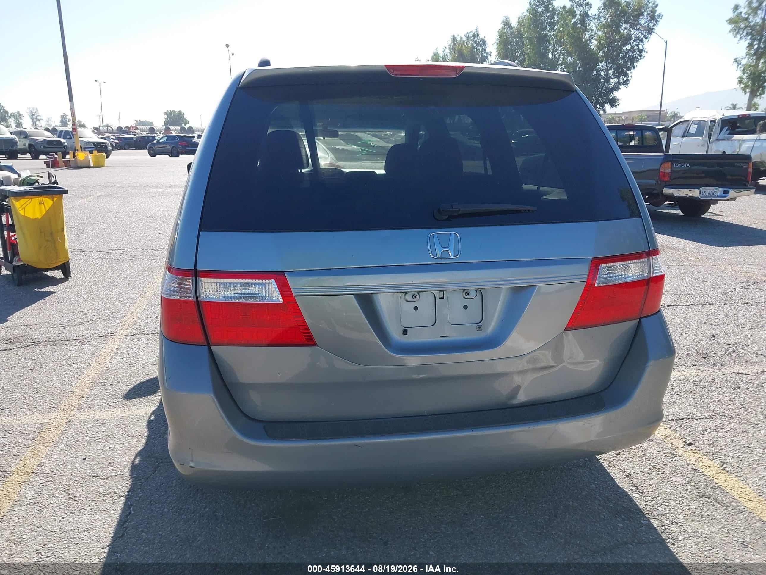 2007 Honda Odyssey Ex Gray vin: 5FNRL38427B092604