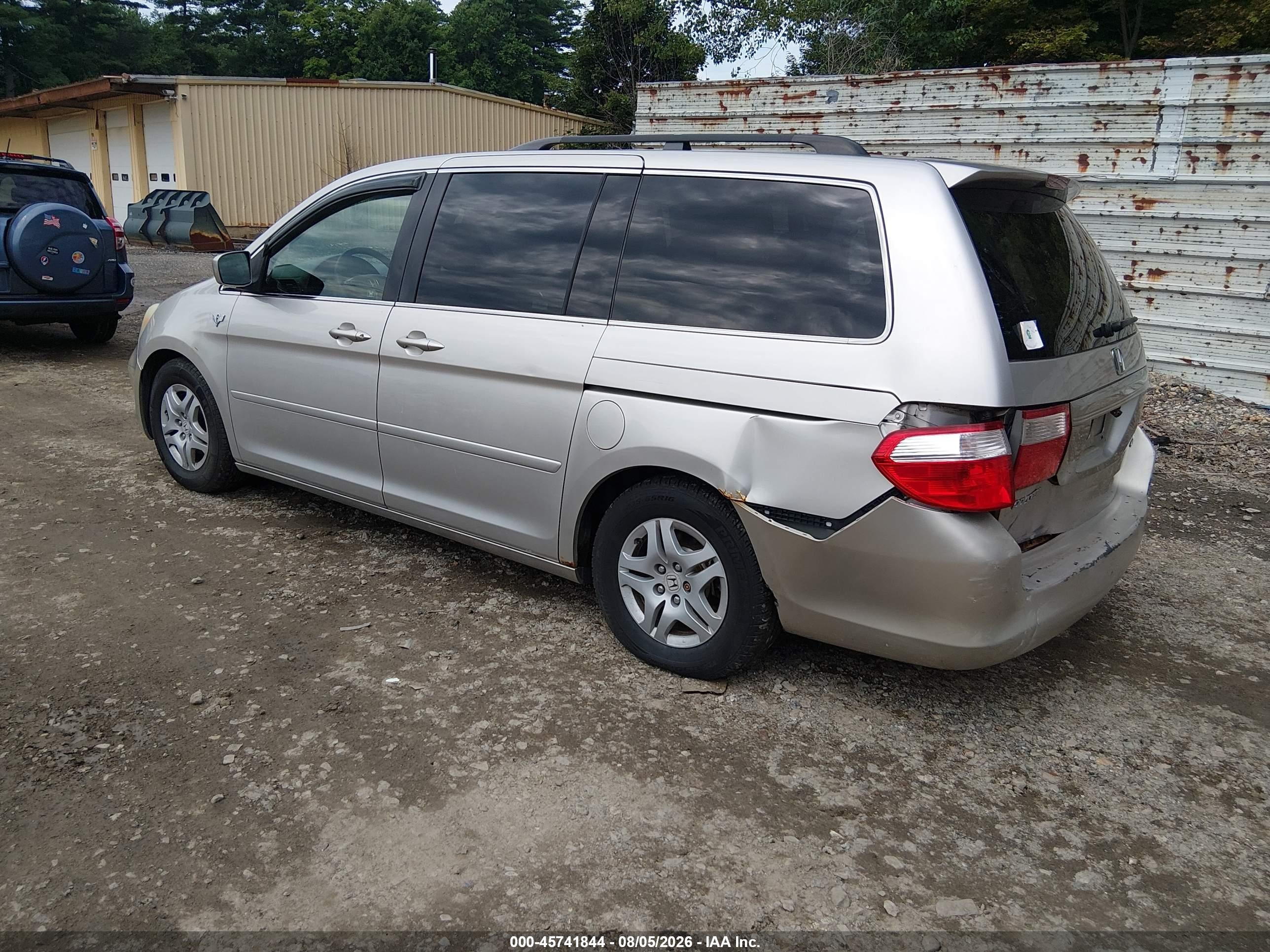 2007 Honda Odyssey Ex Silver vin: 5FNRL38427B127657