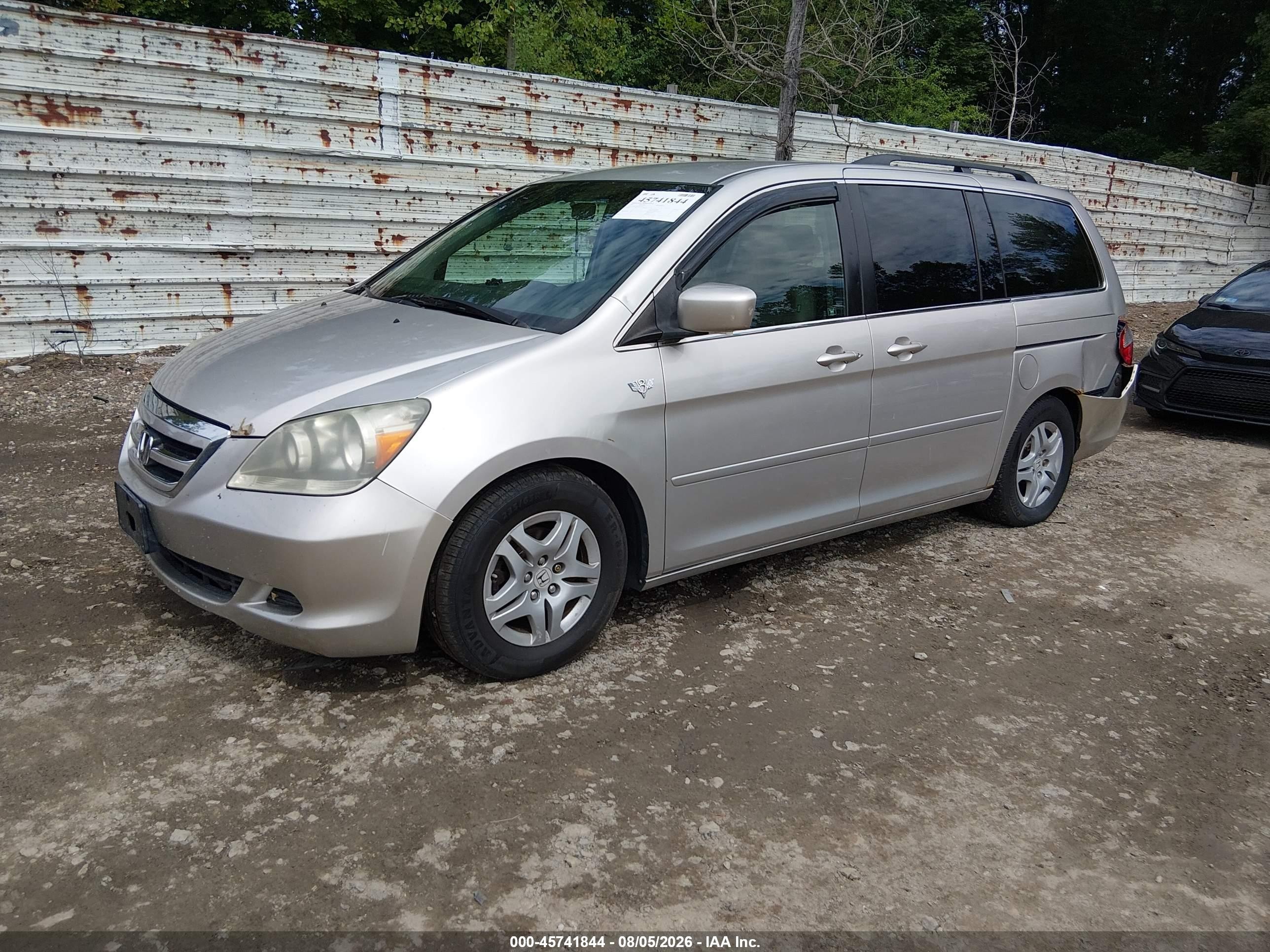 2007 Honda Odyssey Ex Silver vin: 5FNRL38427B127657