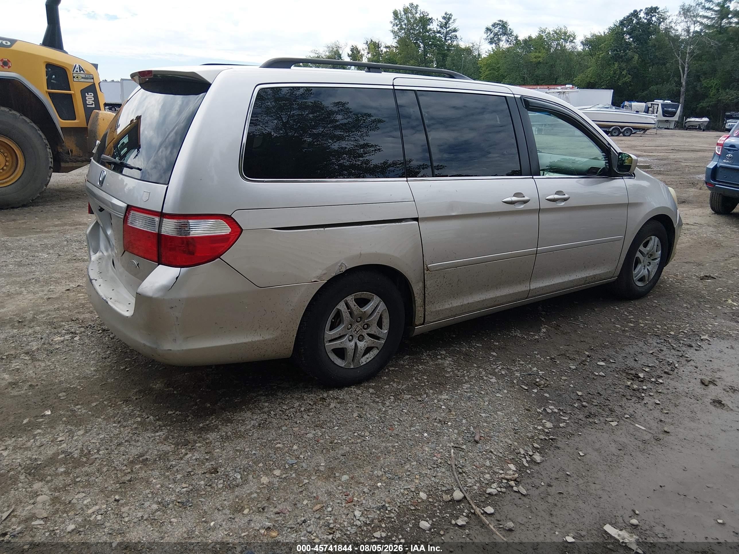 2007 Honda Odyssey Ex Silver vin: 5FNRL38427B127657