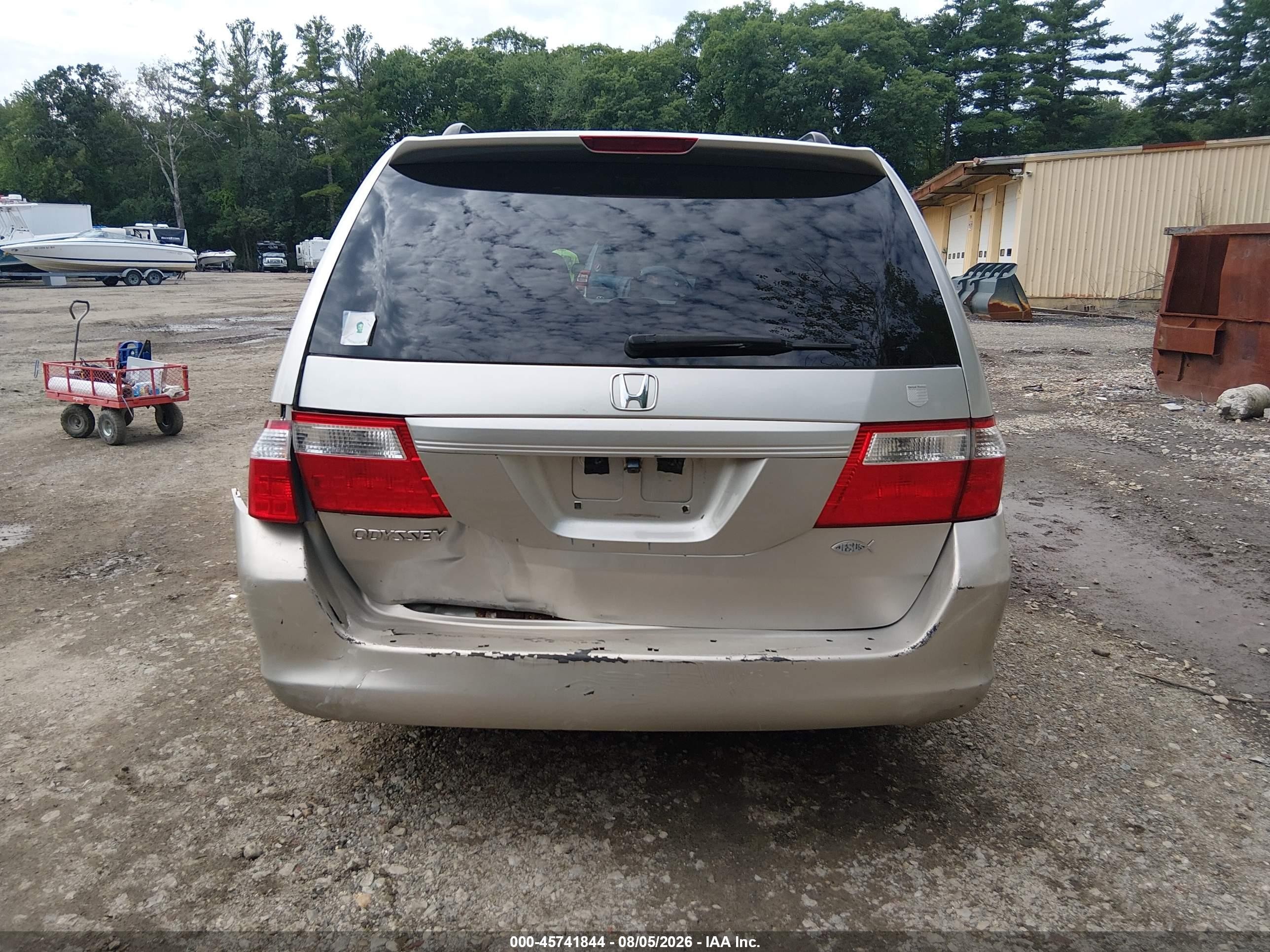 2007 Honda Odyssey Ex Silver vin: 5FNRL38427B127657
