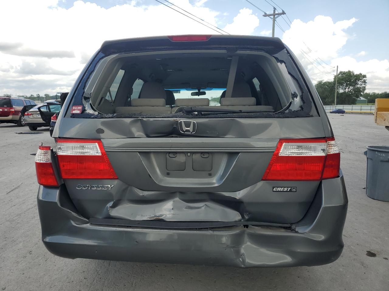 2007 Honda Odyssey Ex Gray vin: 5FNRL38427B133457