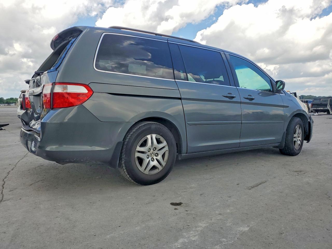 2007 Honda Odyssey Ex Gray vin: 5FNRL38427B133457