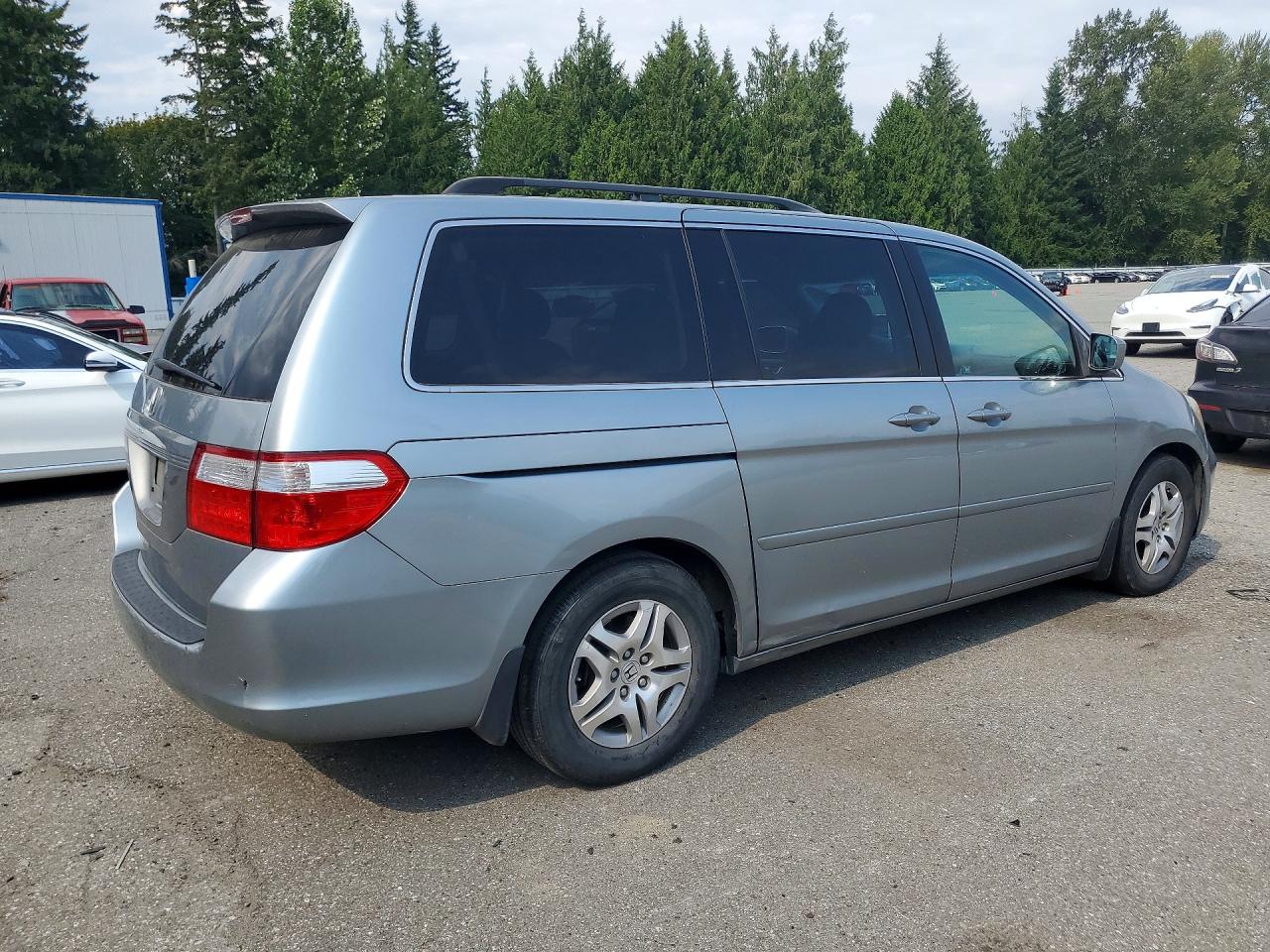 2007 Honda Odyssey Ex Серебряный vin: 5FNRL38427B143907