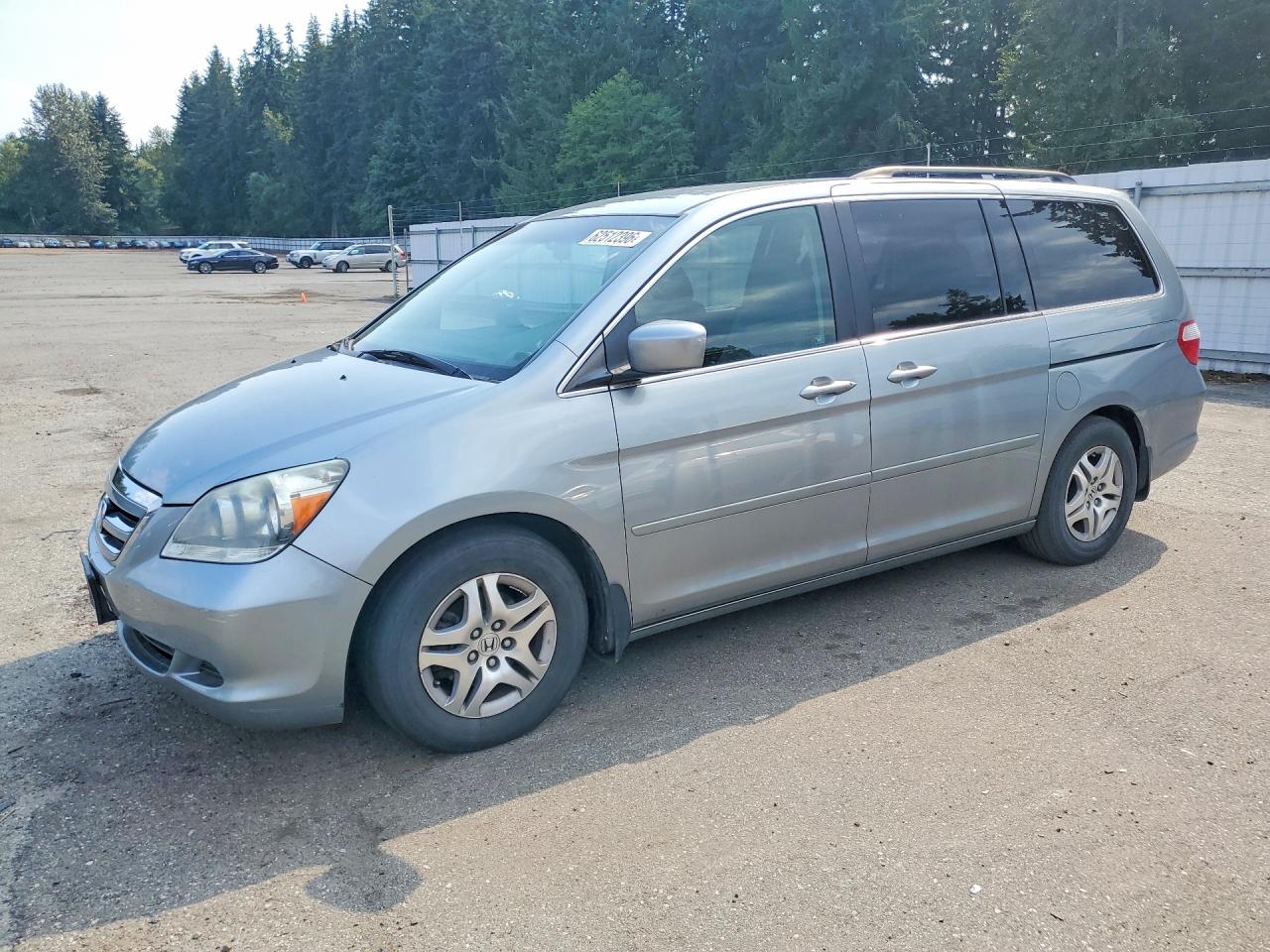 2007 Honda Odyssey Ex Silver vin: 5FNRL38427B143907