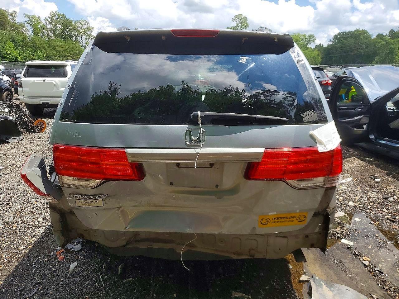 2008 Honda Odyssey Ex Gray vin: 5FNRL38428B040004