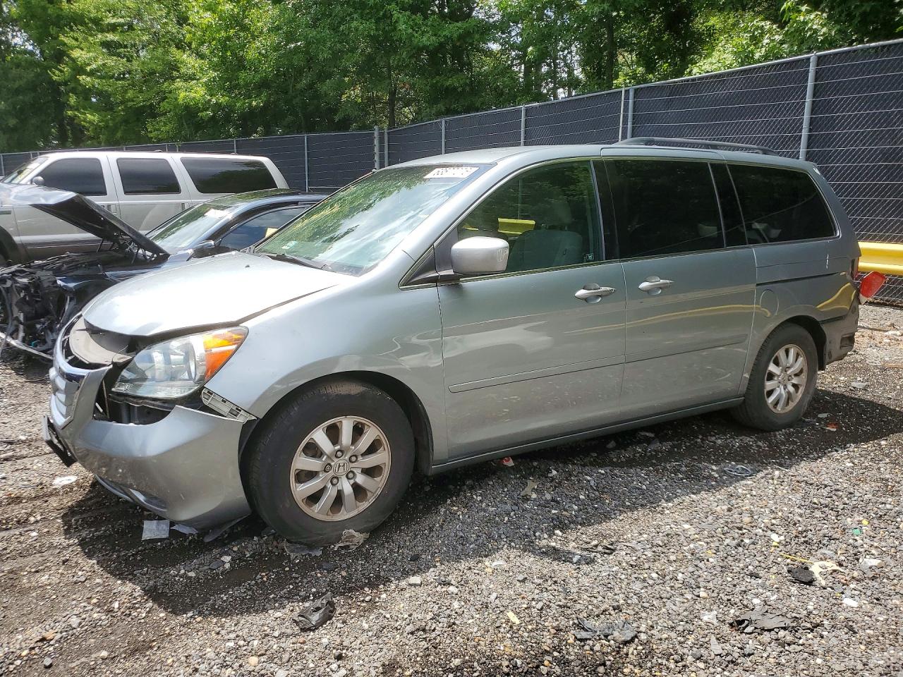 2008 Honda Odyssey Ex Gray vin: 5FNRL38428B040004