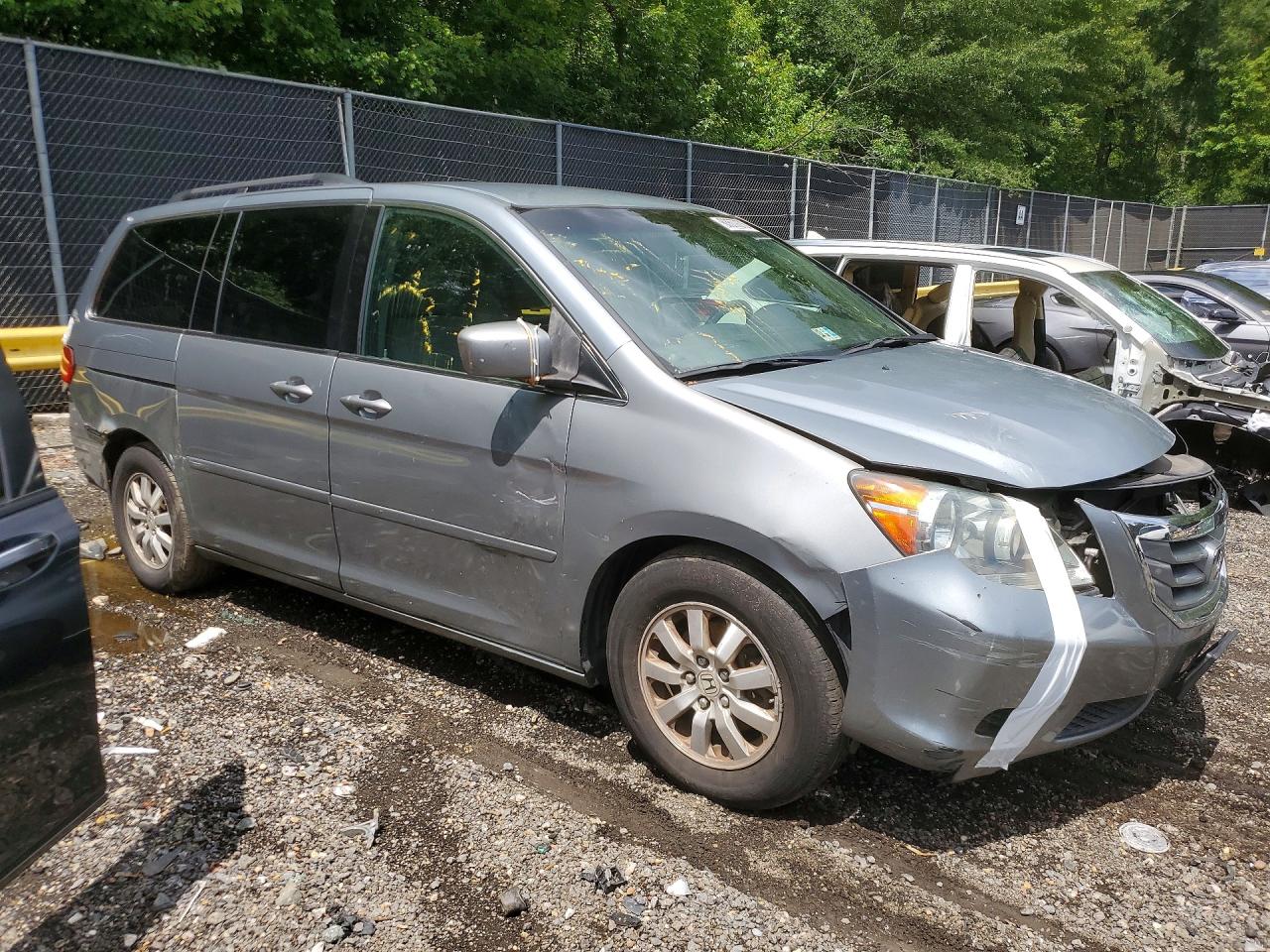 2008 Honda Odyssey Ex Gray vin: 5FNRL38428B040004