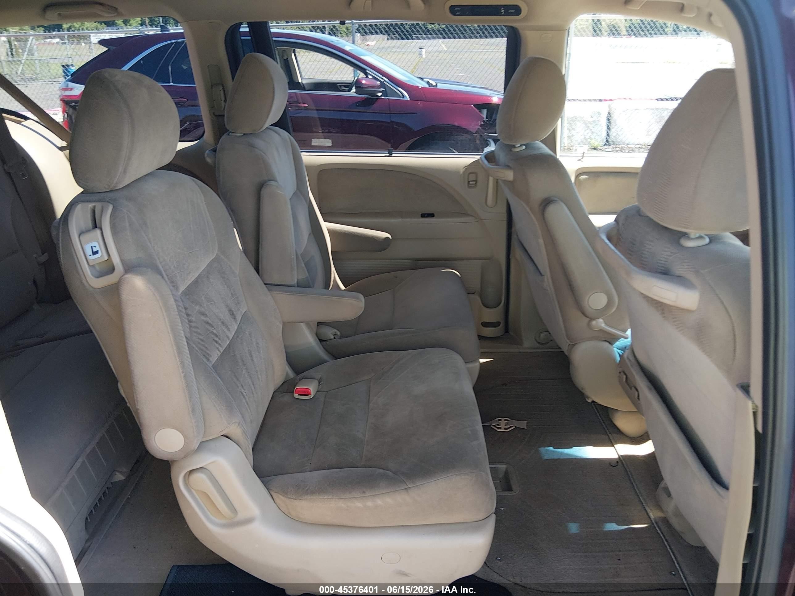 2008 Honda Odyssey Ex Red vin: 5FNRL38428B060589