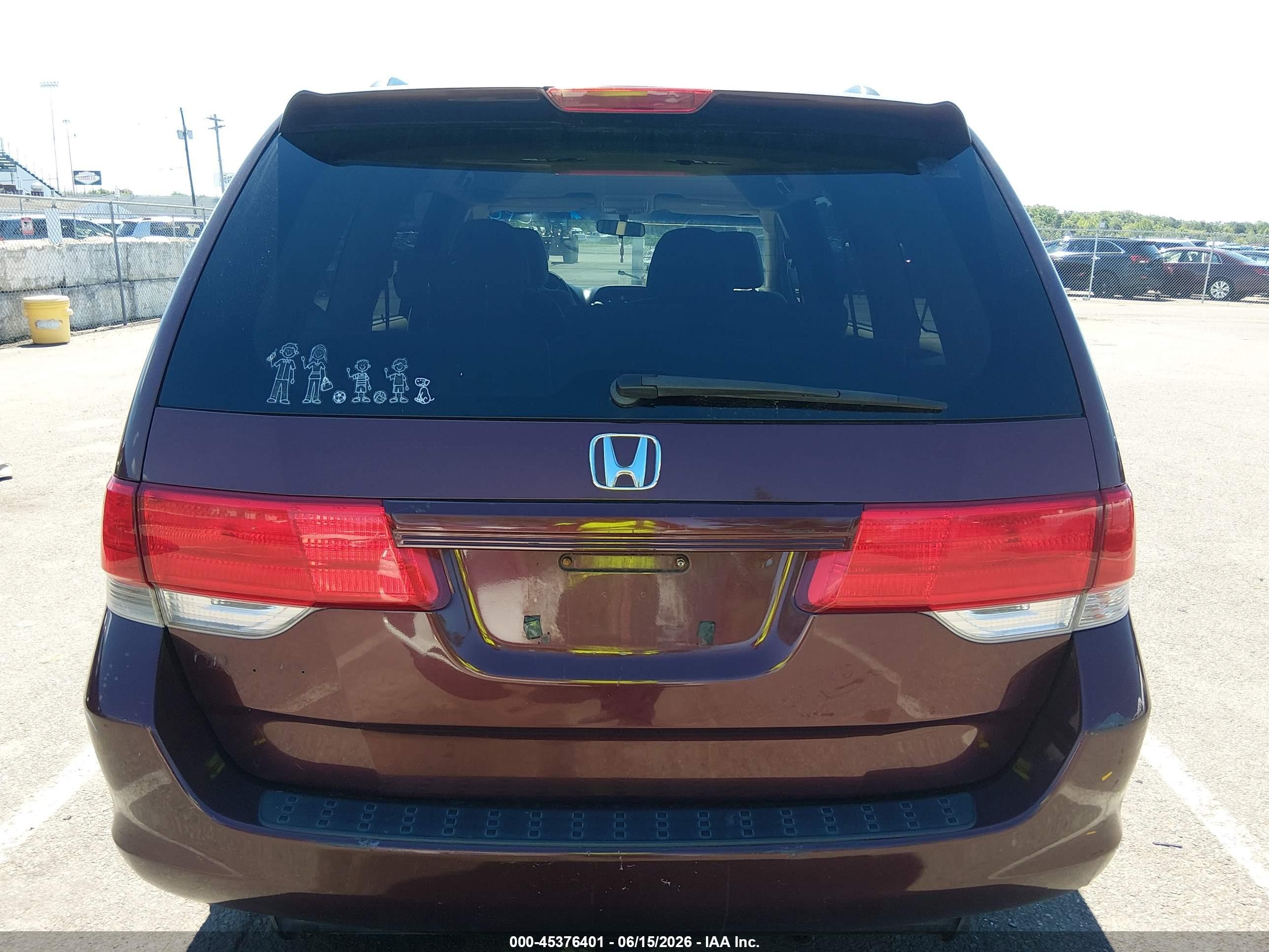 2008 Honda Odyssey Ex Red vin: 5FNRL38428B060589