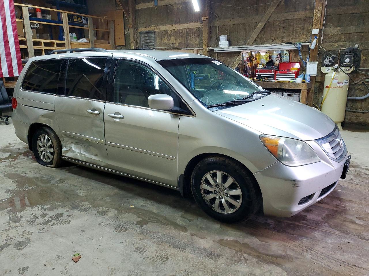 2009 Honda Odyssey Ex Gray vin: 5FNRL38429B002774