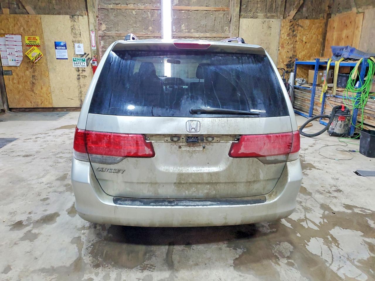 2009 Honda Odyssey Ex Gray vin: 5FNRL38429B002774