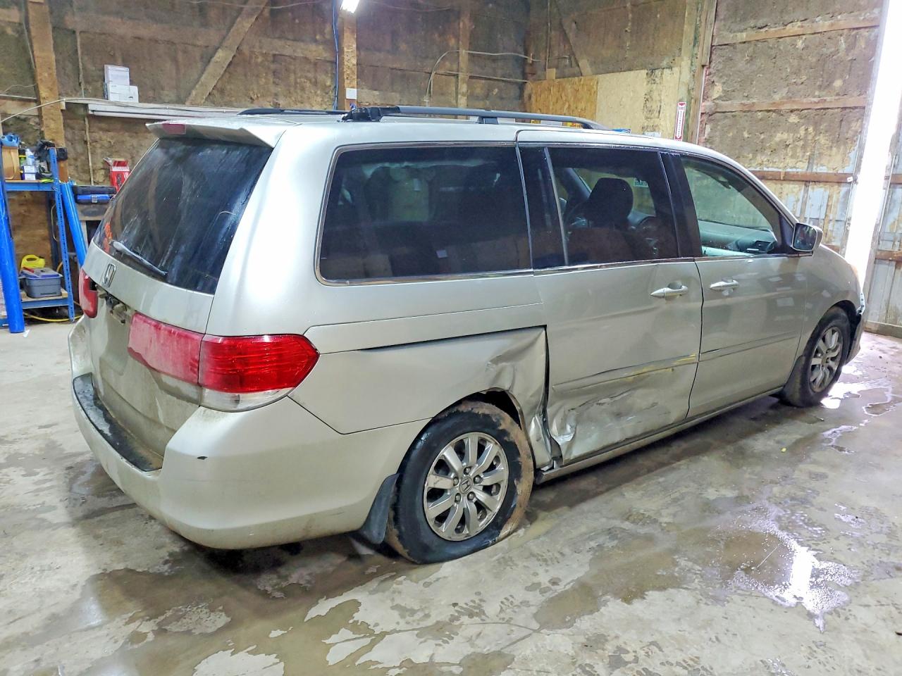 2009 Honda Odyssey Ex Gray vin: 5FNRL38429B002774