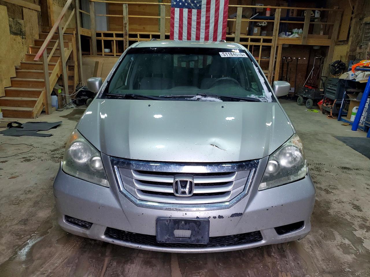 2009 Honda Odyssey Ex Gray vin: 5FNRL38429B002774