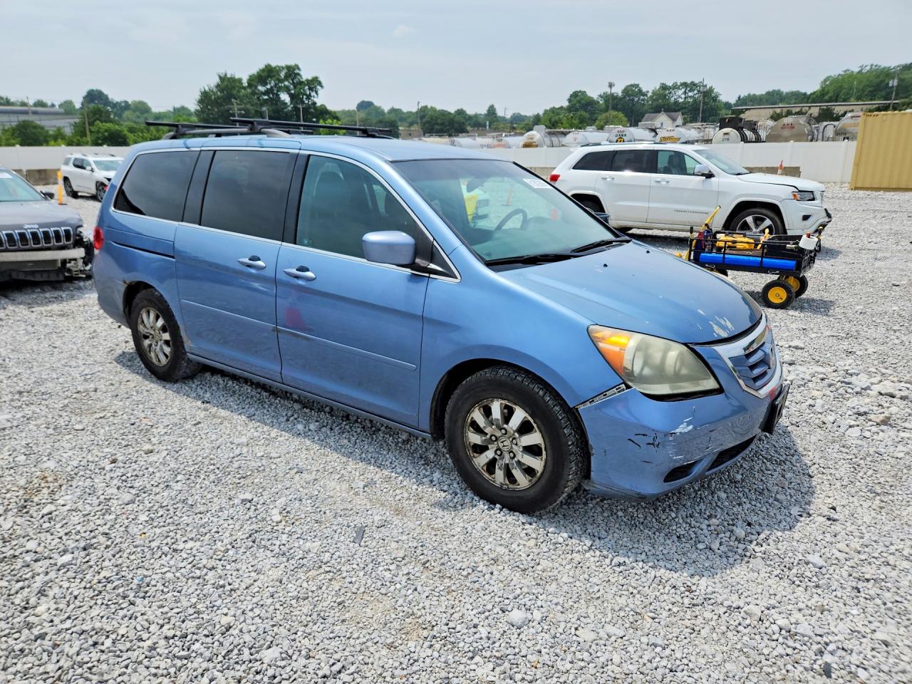 2009 Honda Odyssey Ex Blue vin: 5FNRL38429B008056