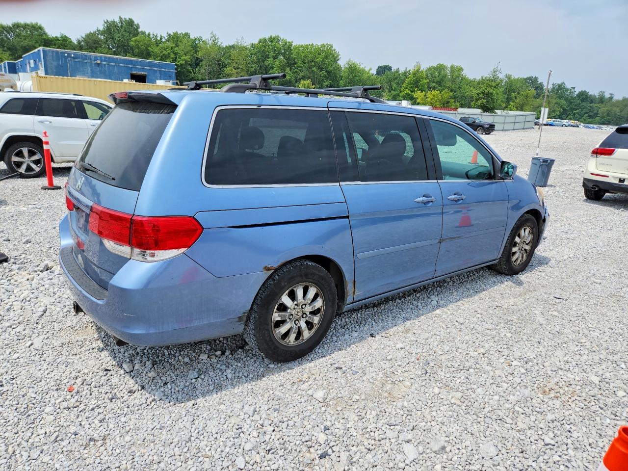 2009 Honda Odyssey Ex Blue vin: 5FNRL38429B008056
