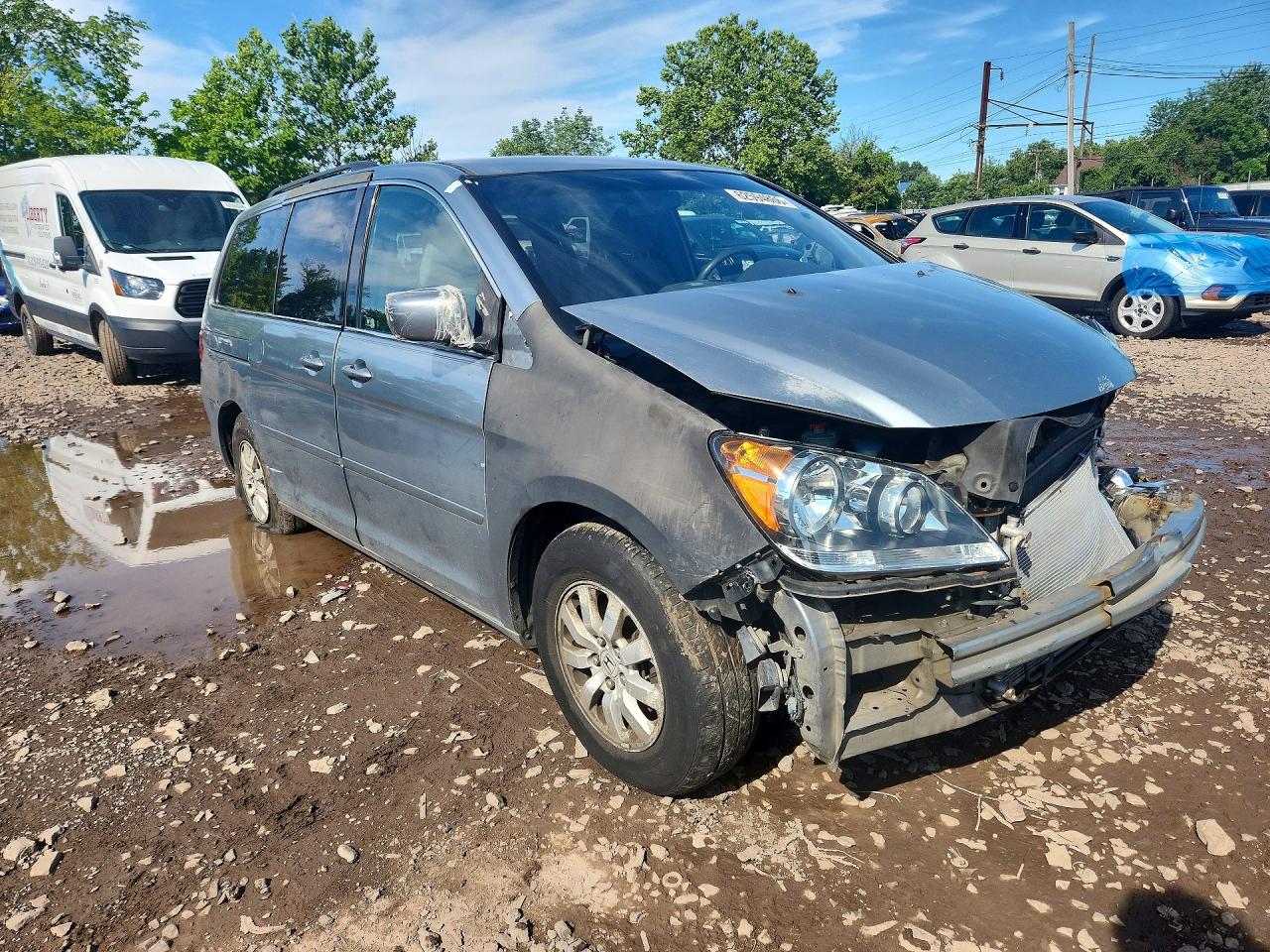 2009 Honda Odyssey Ex Silver vin: 5FNRL38429B015170