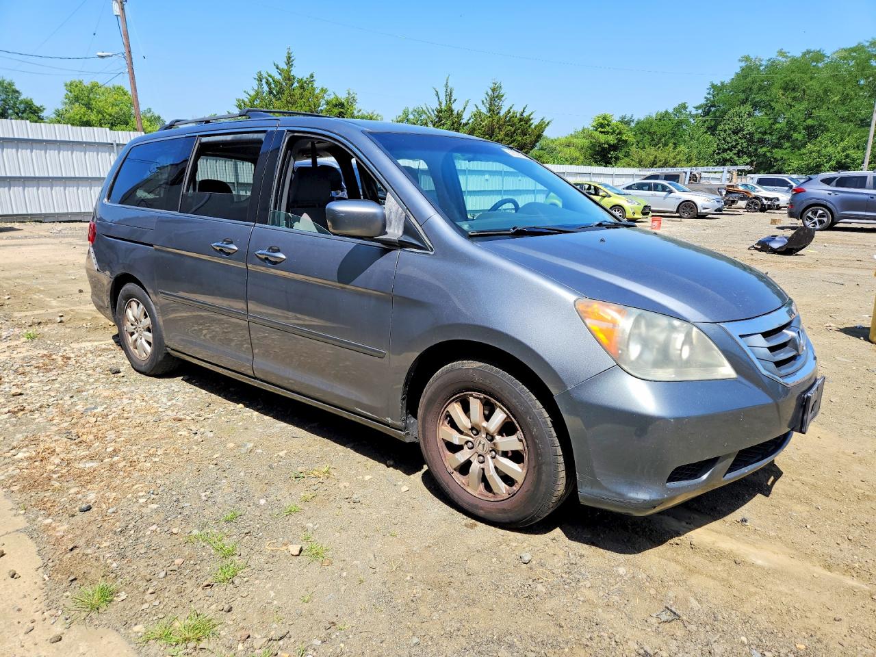 2009 Honda Odyssey Ex Gray vin: 5FNRL38429B016125