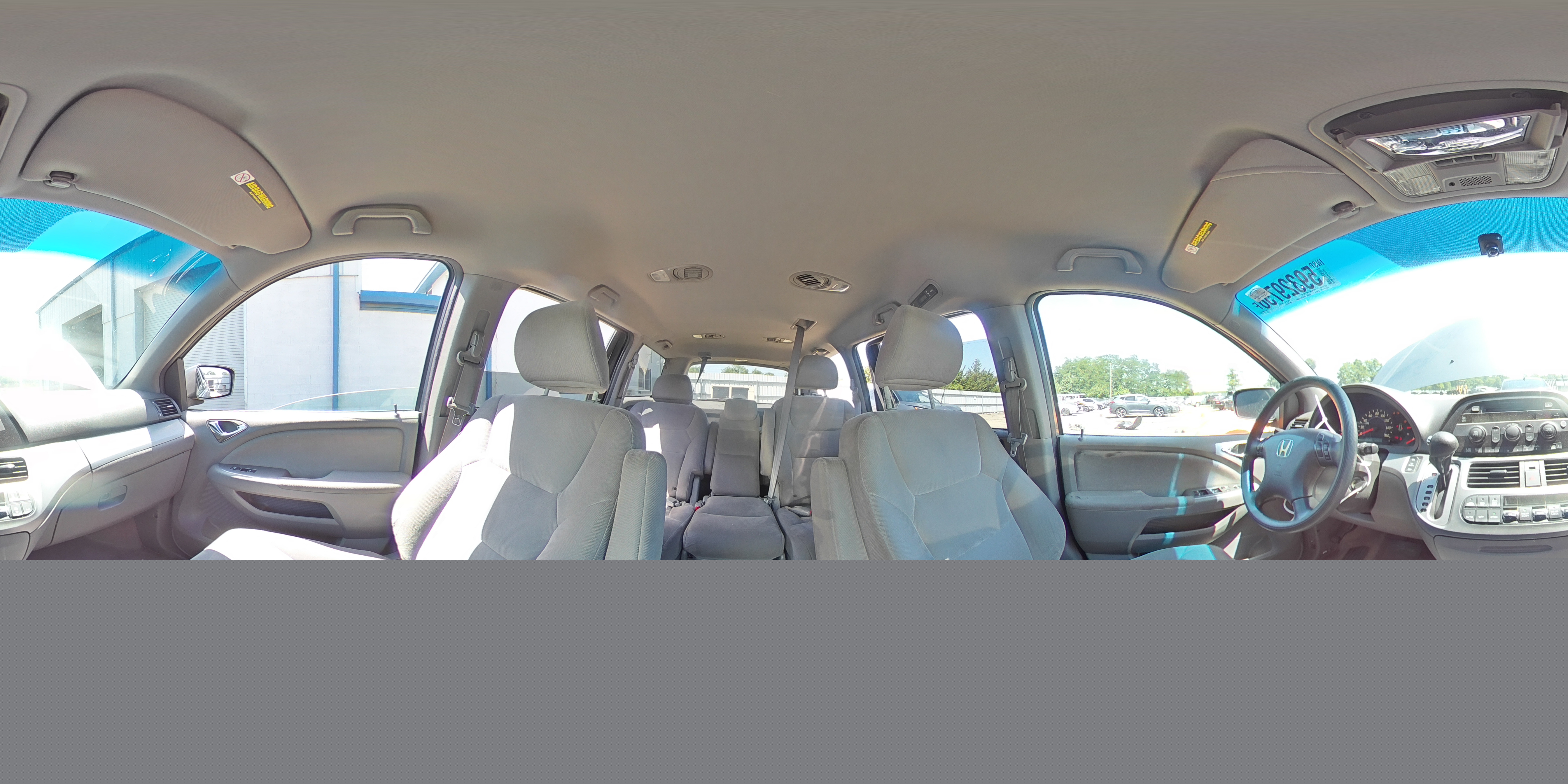 2009 Honda Odyssey Ex Gray vin: 5FNRL38429B016125