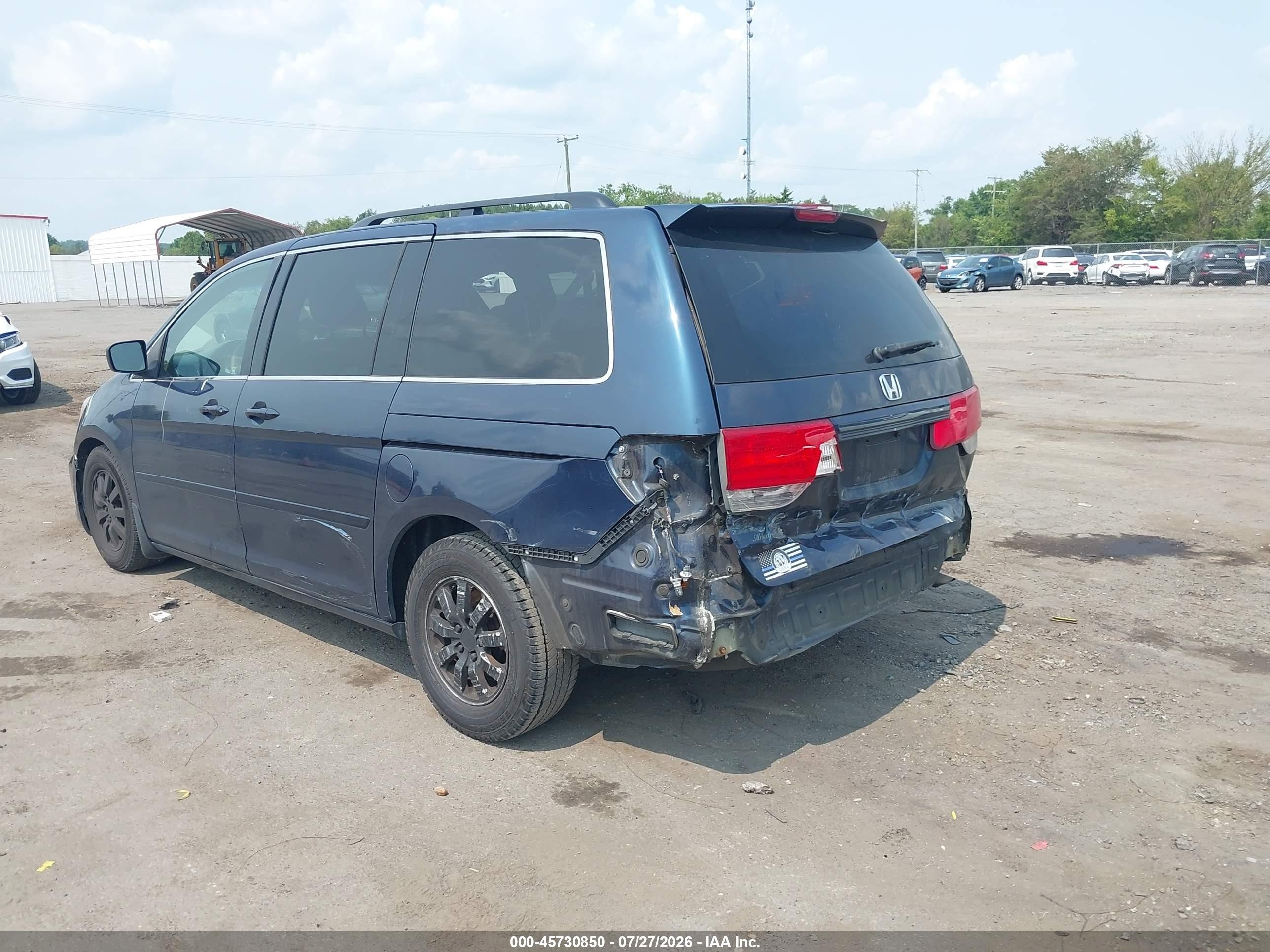 2009 Honda Odyssey Ex Blue vin: 5FNRL38429B412393