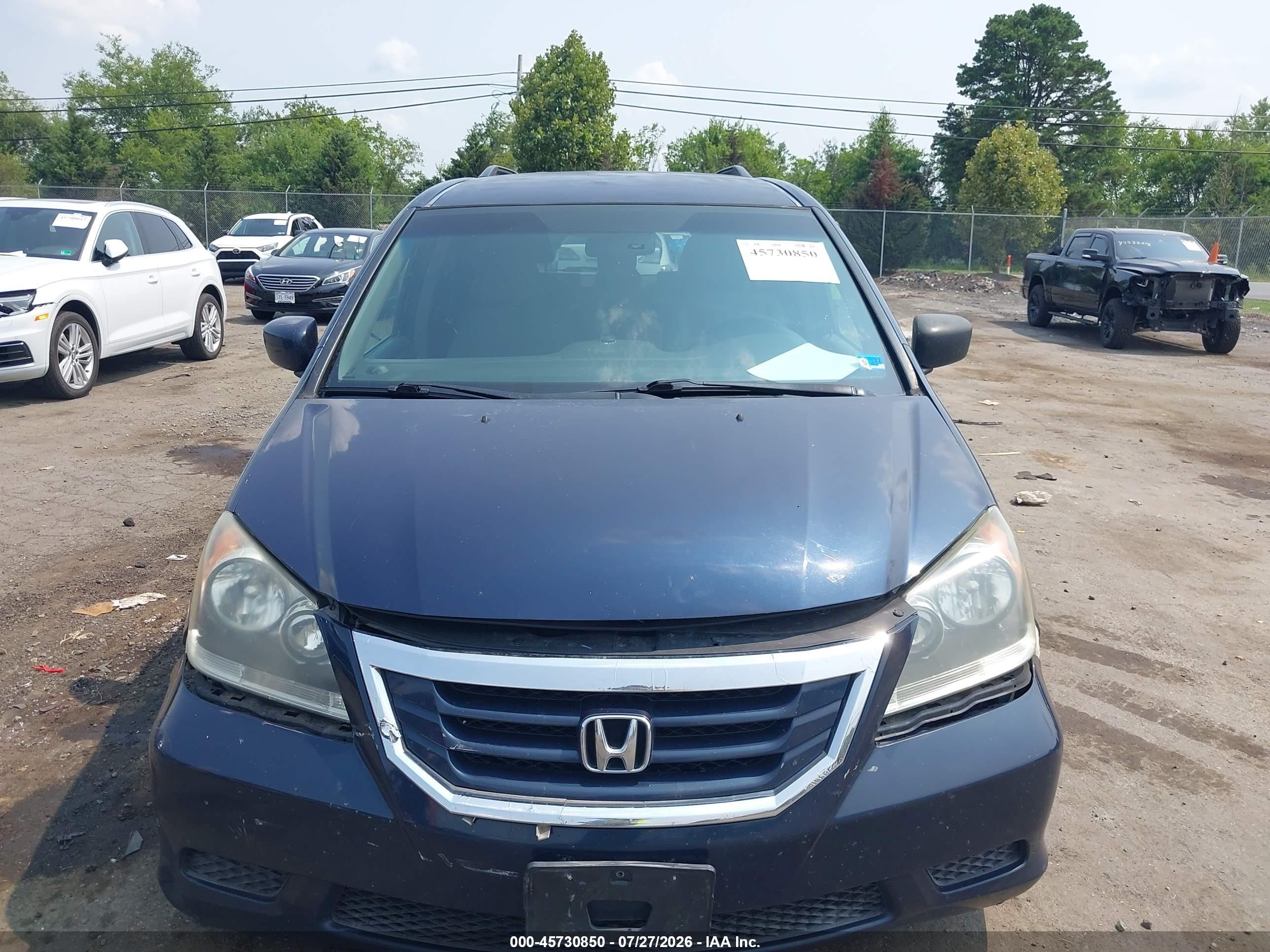 2009 Honda Odyssey Ex Blue vin: 5FNRL38429B412393