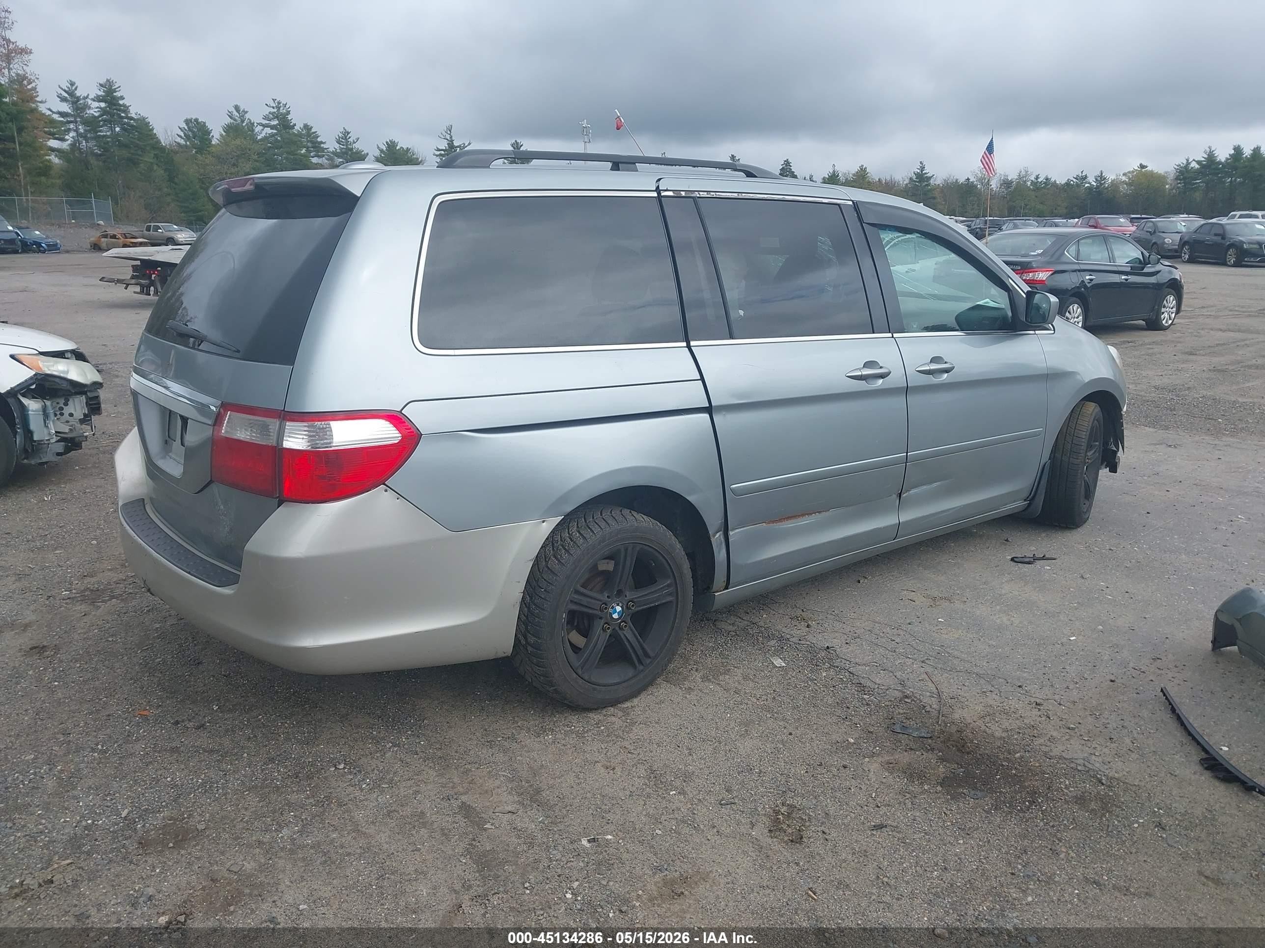 2005 Honda Odyssey Ex Серый vin: 5FNRL38435B005595