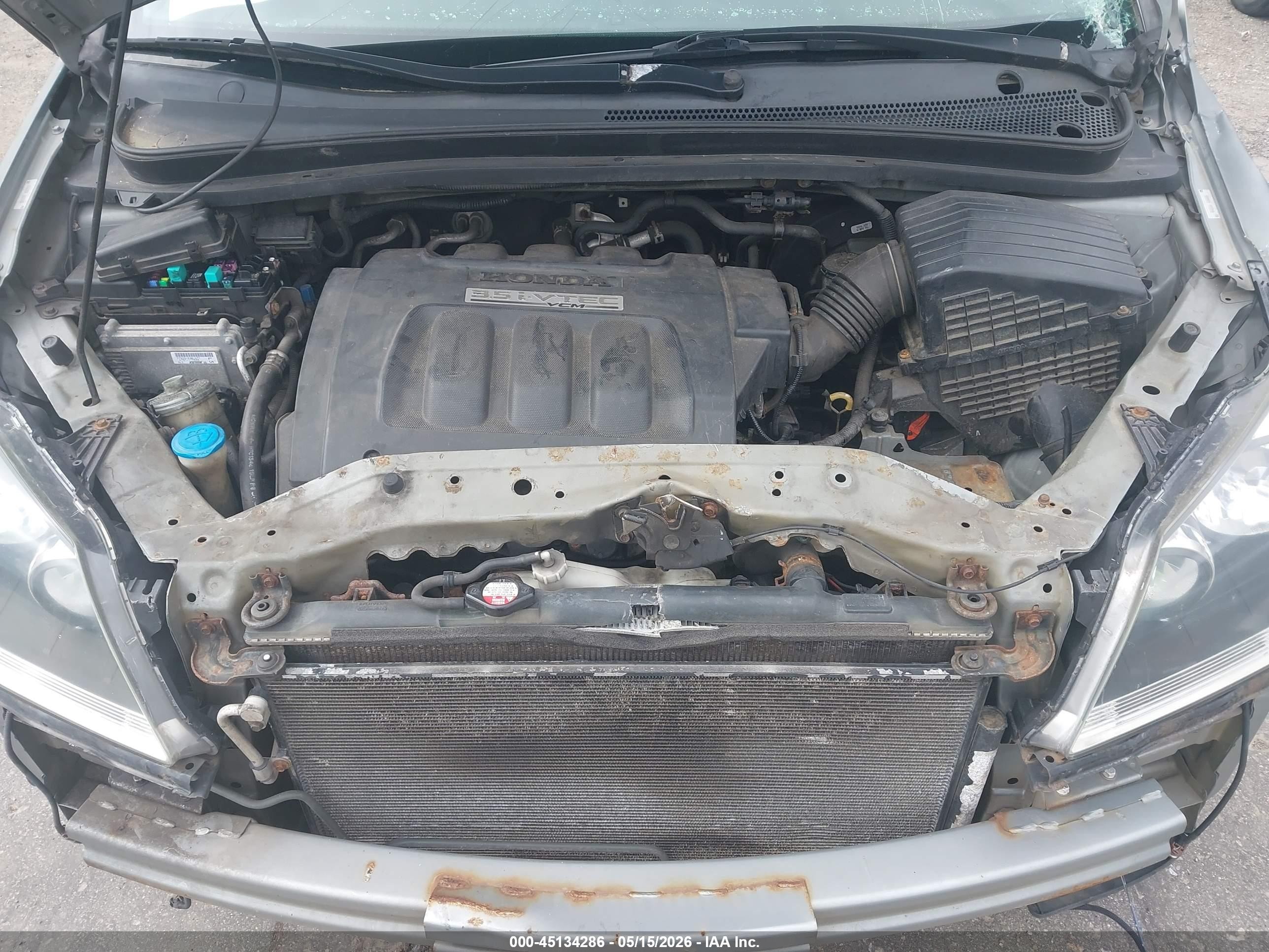2005 Honda Odyssey Ex Серый vin: 5FNRL38435B005595
