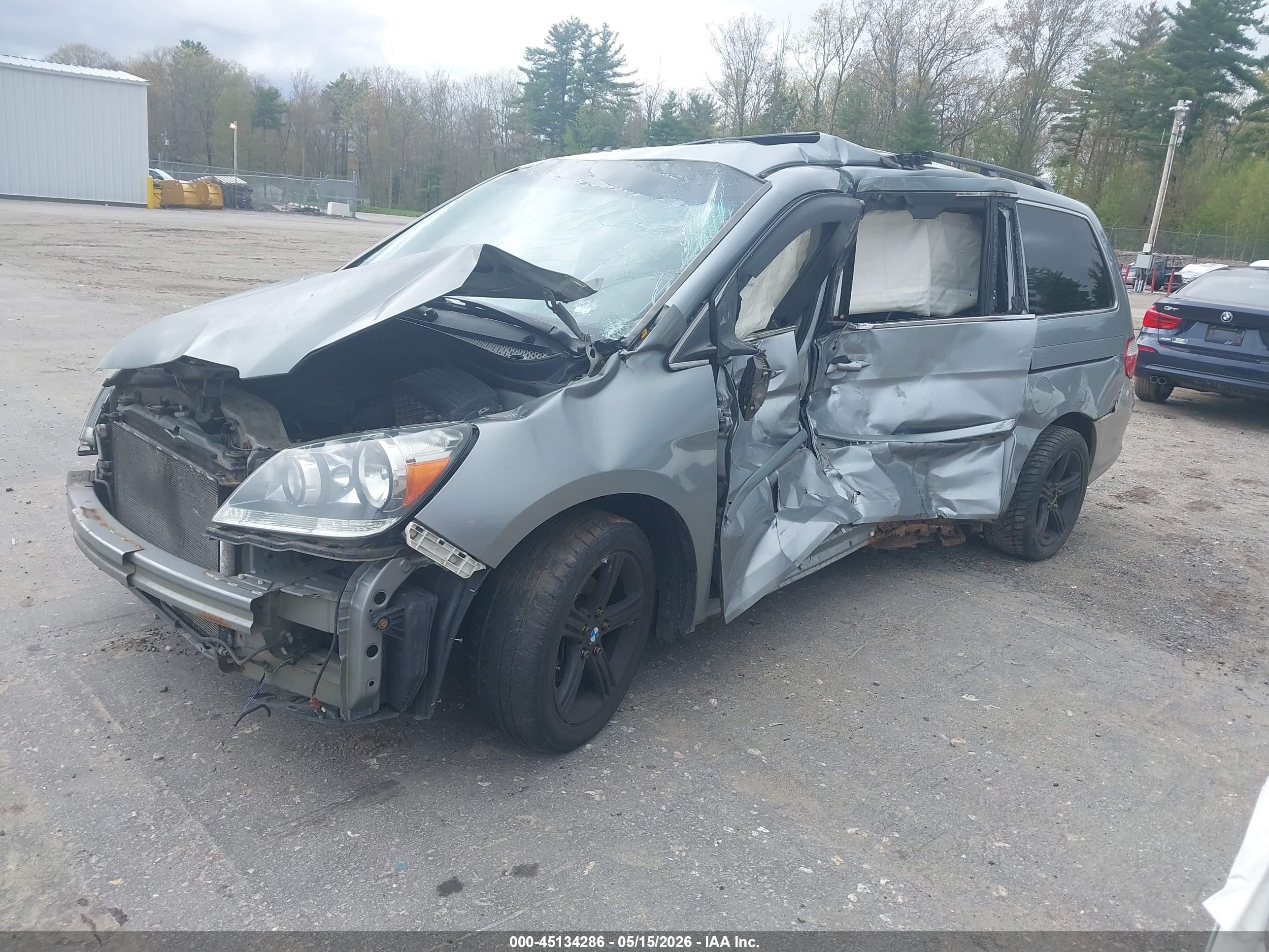 2005 Honda Odyssey Ex Серый vin: 5FNRL38435B005595