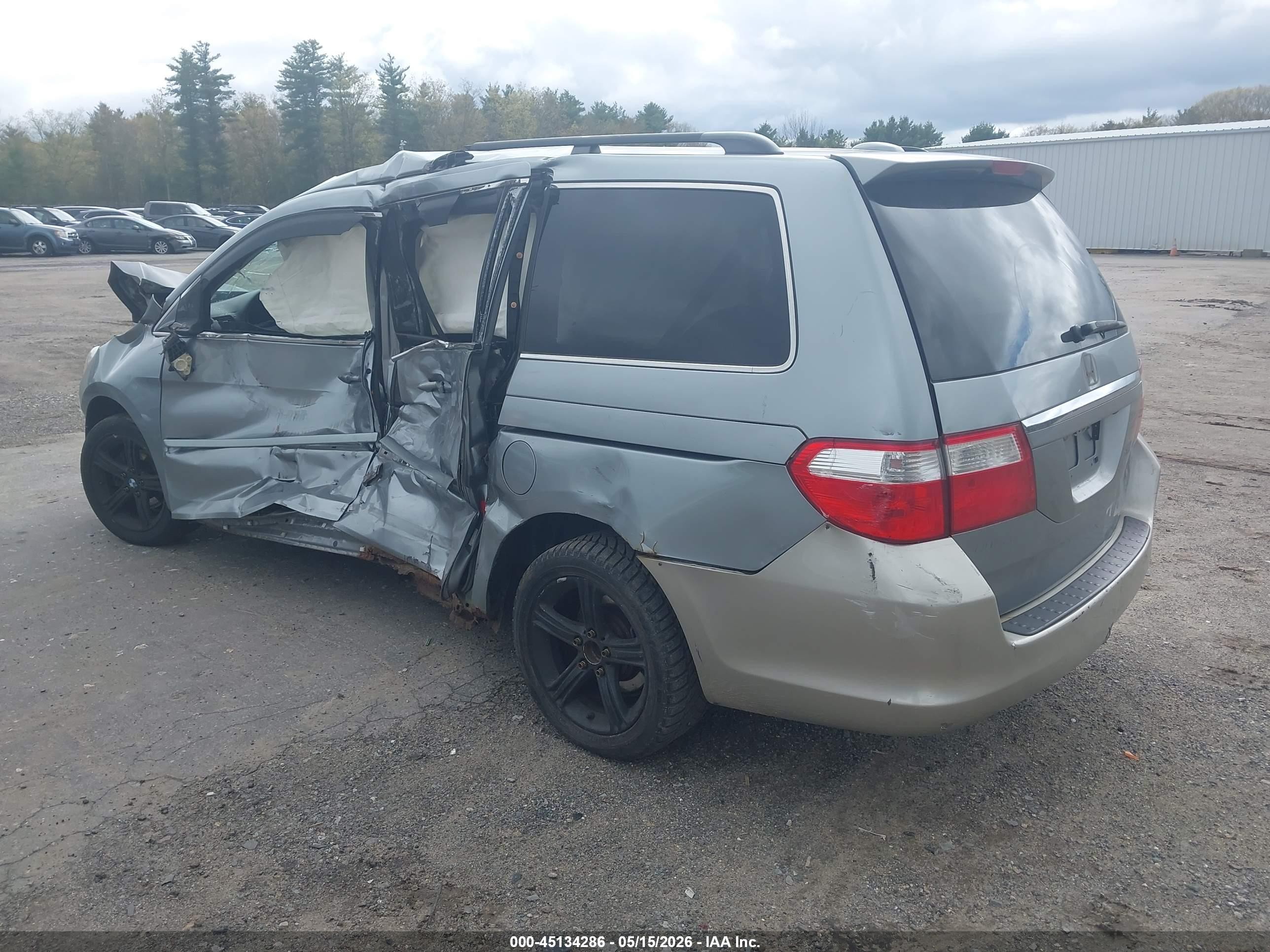 2005 Honda Odyssey Ex Серый vin: 5FNRL38435B005595
