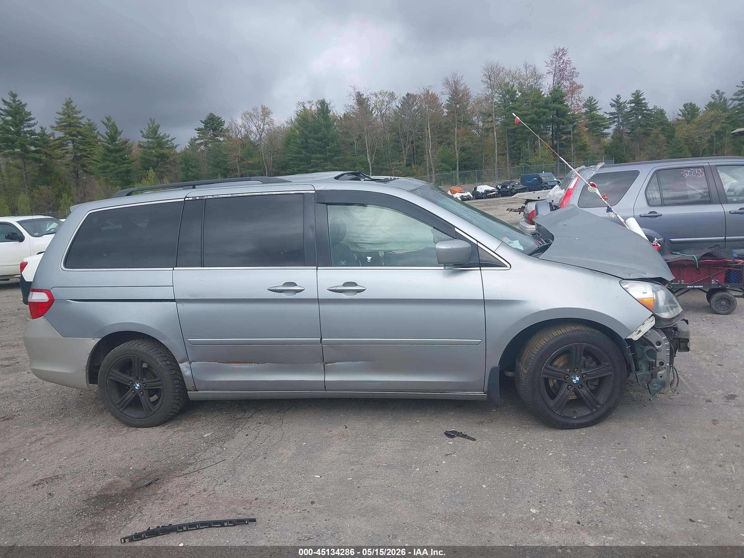 2005 Honda Odyssey Ex Серый vin: 5FNRL38435B005595
