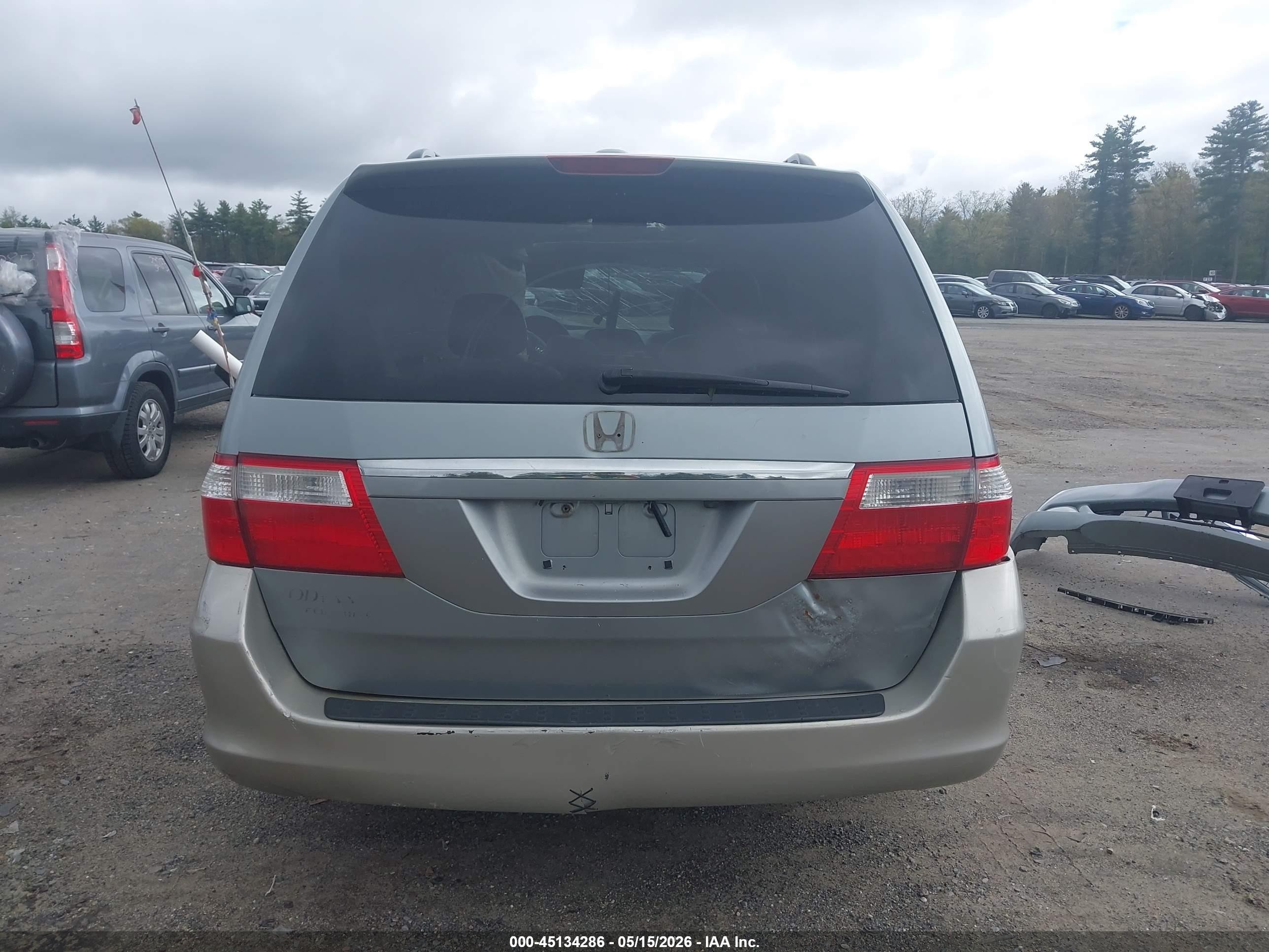 2005 Honda Odyssey Ex Серый vin: 5FNRL38435B005595