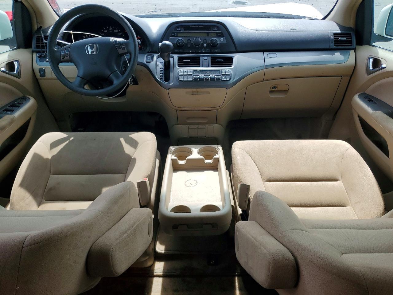 2005 Honda Odyssey Ex White vin: 5FNRL38435B033591