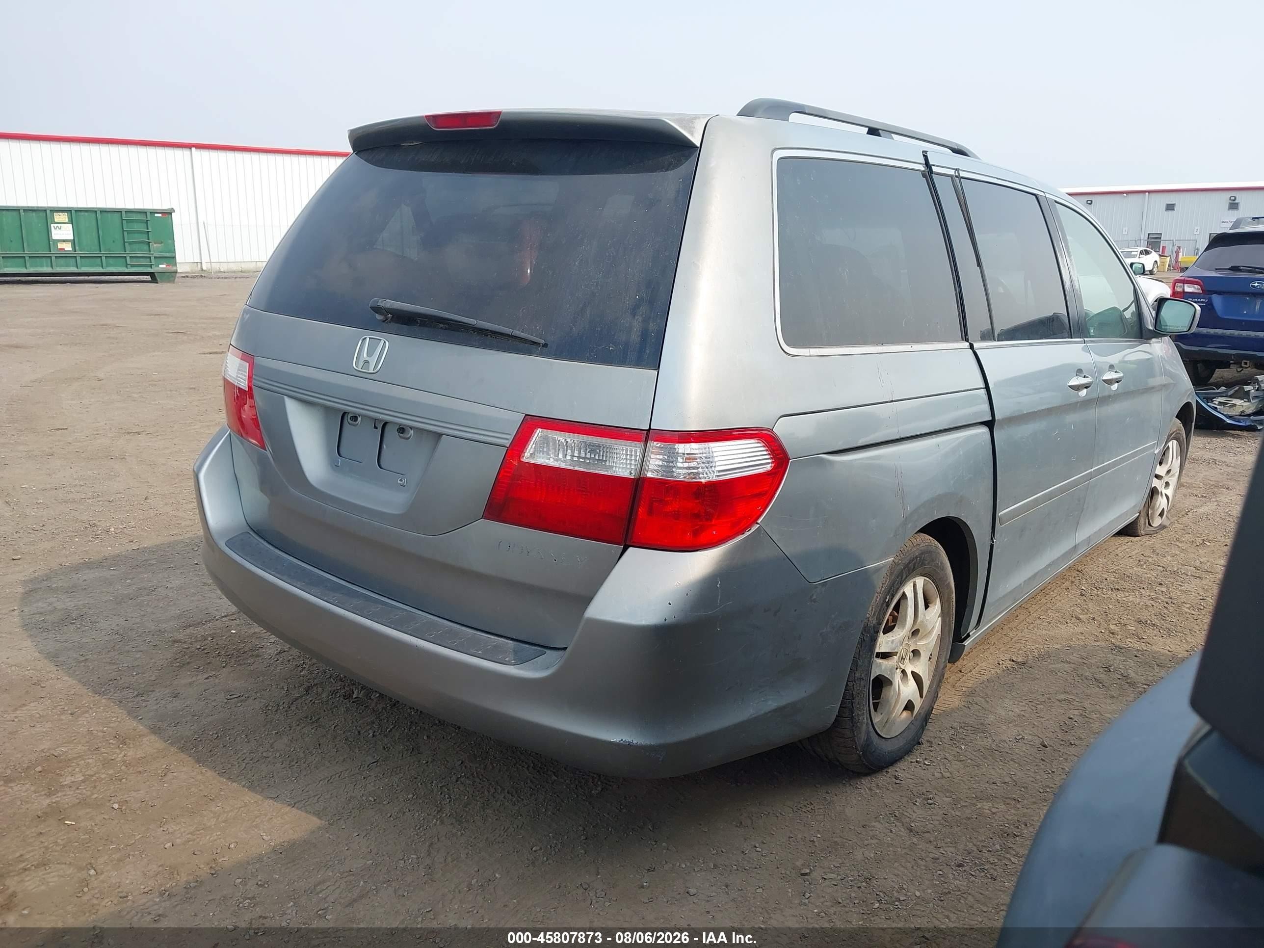 2005 Honda Odyssey Ex Light Blue vin: 5FNRL38435B056420
