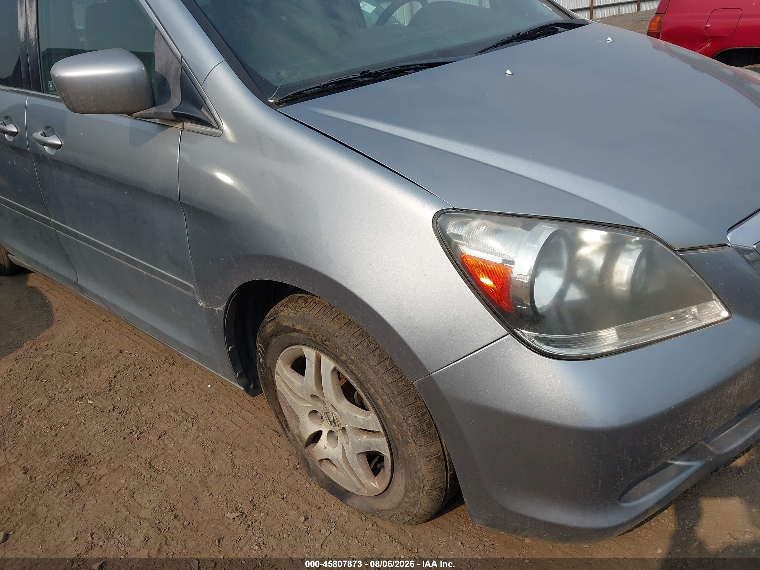 2005 Honda Odyssey Ex Light Blue vin: 5FNRL38435B056420