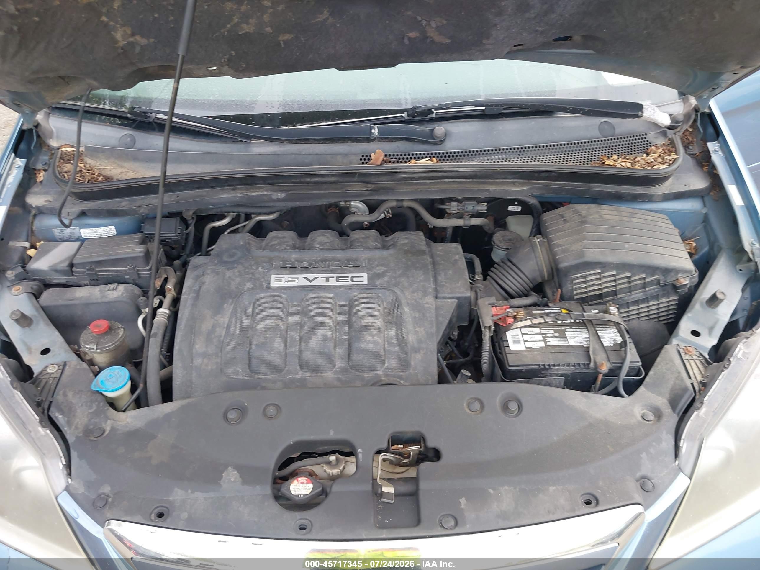 2005 Honda Odyssey Ex Light Blue vin: 5FNRL38435B097128