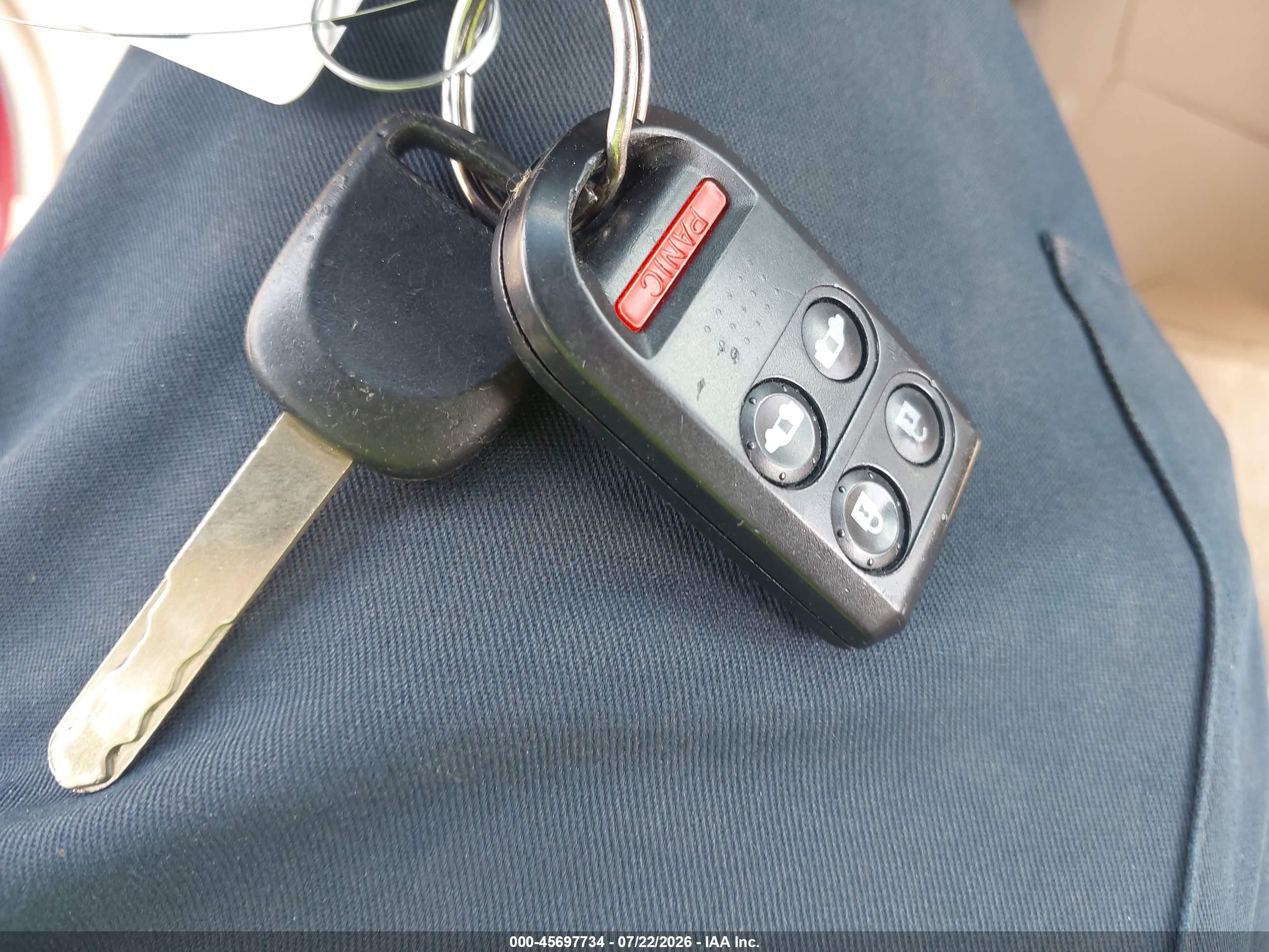 2005 Honda Odyssey Ex Red vin: 5FNRL38435B421176