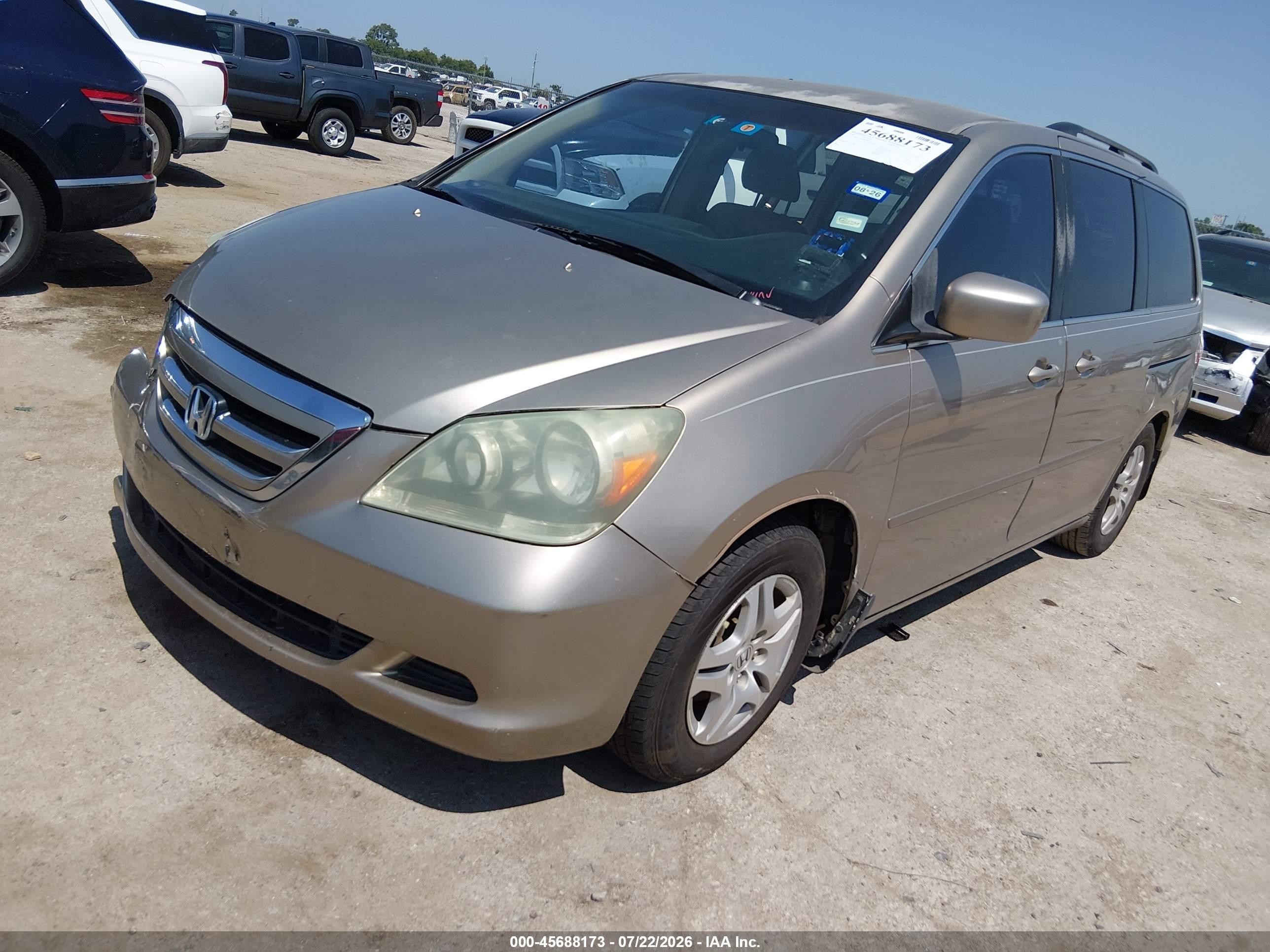 2005 Honda Odyssey Ex Gold vin: 5FNRL38435B425003