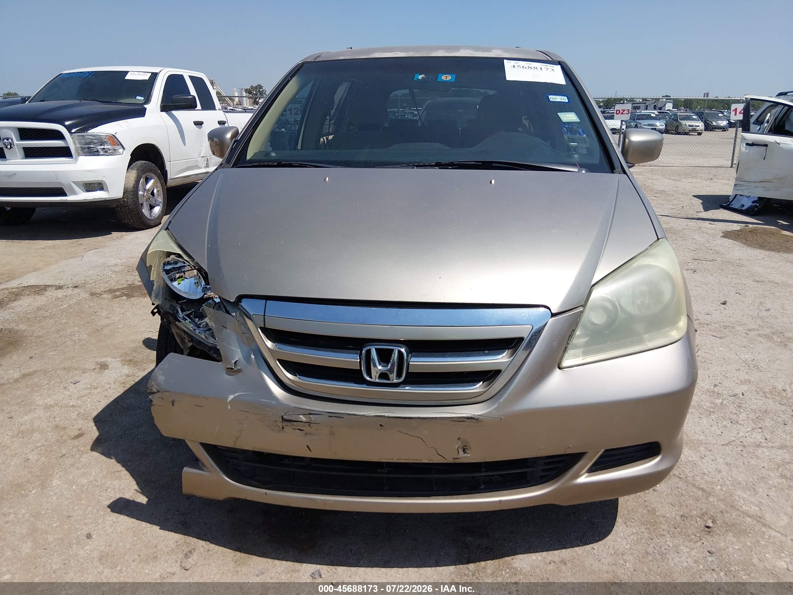 2005 Honda Odyssey Ex Gold vin: 5FNRL38435B425003