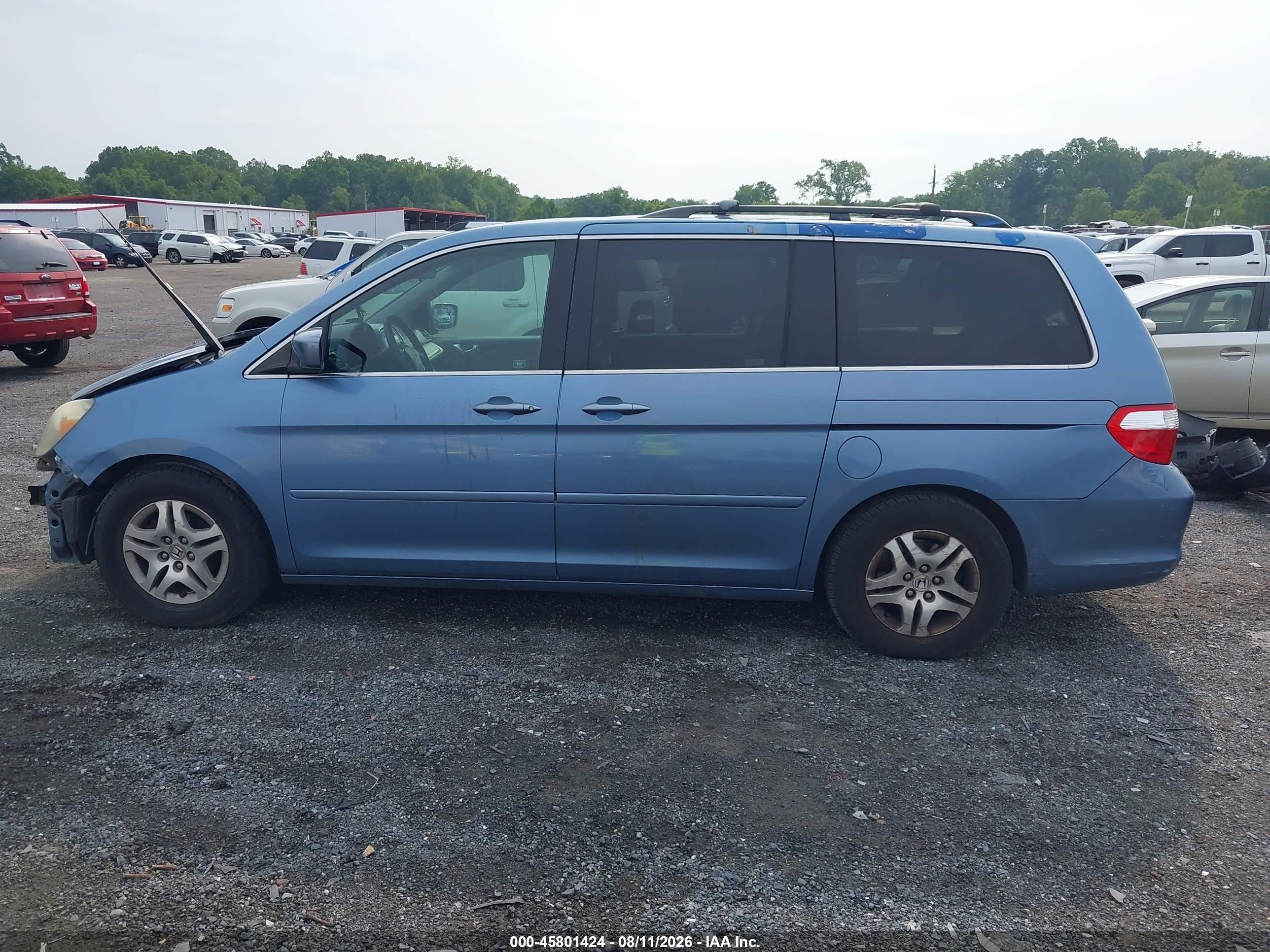 2006 Honda Odyssey Ex Blue vin: 5FNRL38436B060226