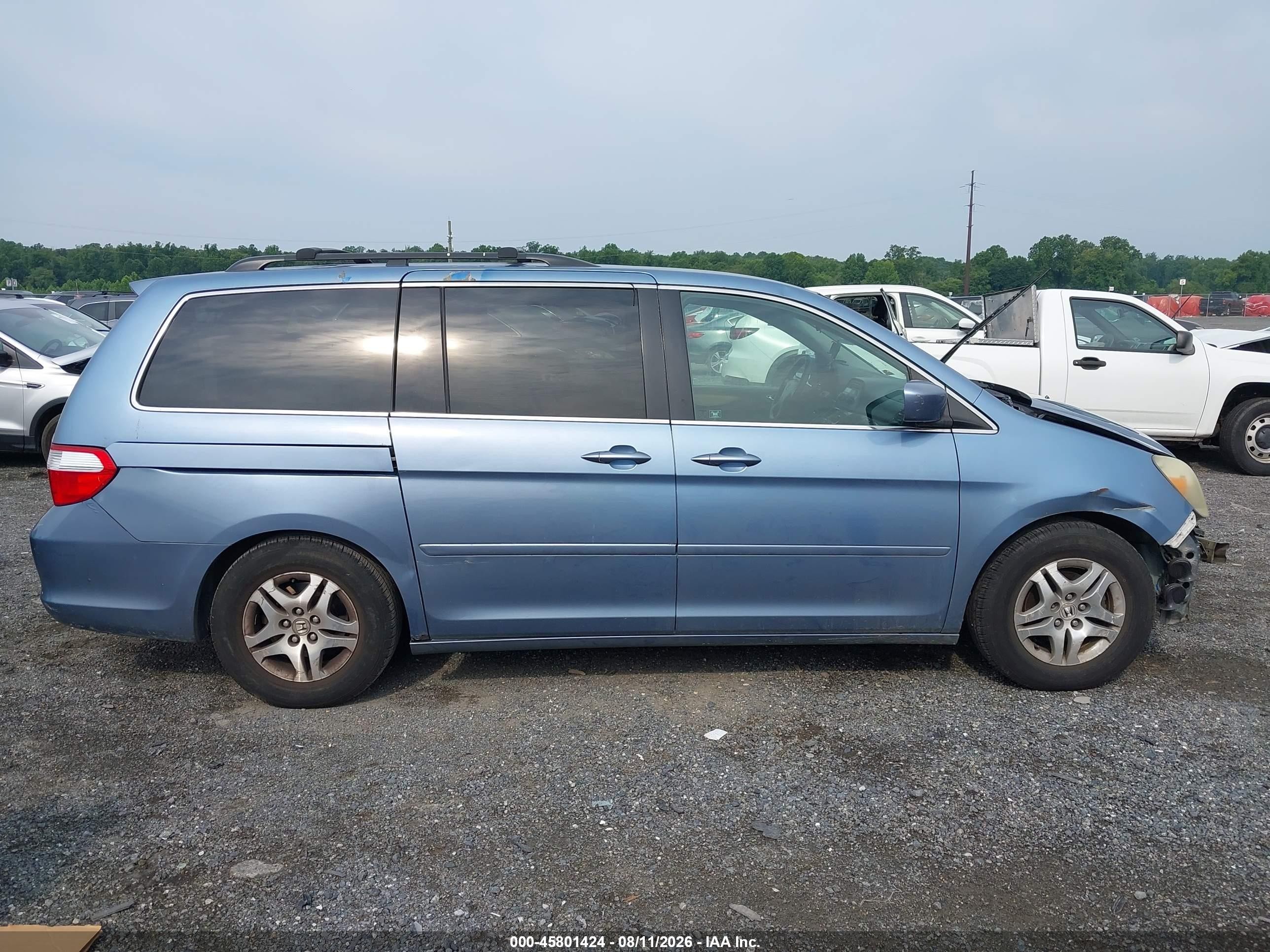 2006 Honda Odyssey Ex Blue vin: 5FNRL38436B060226